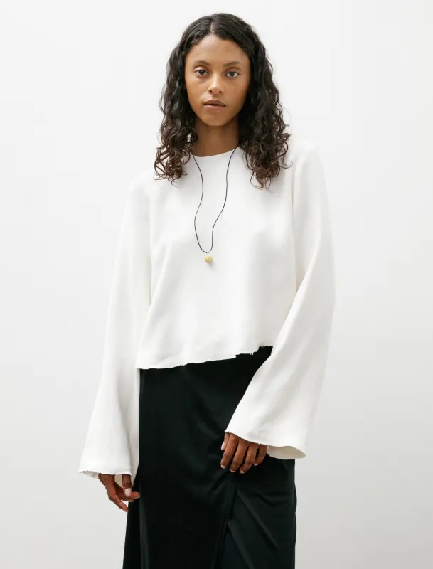Cropped Sablé Blouse Macadamia made by SHOP NEIGHBOR