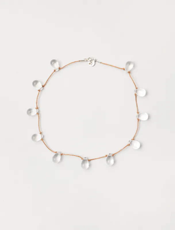 Noué Necklace Clear/Tan made by SHOP NEIGHBOR