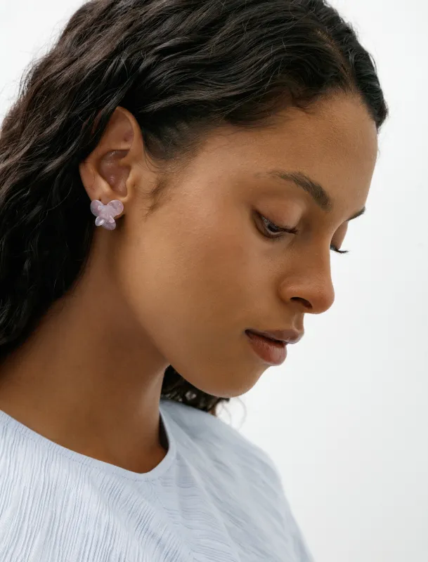 Pensée Earrings Lilac made by SHOP NEIGHBOR