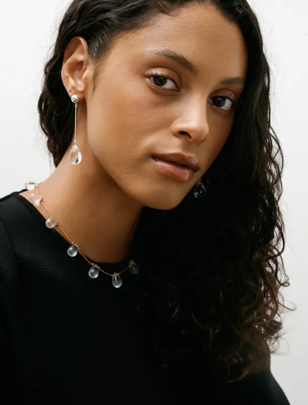 Gota Long Earrings Clear made by SHOP NEIGHBOR