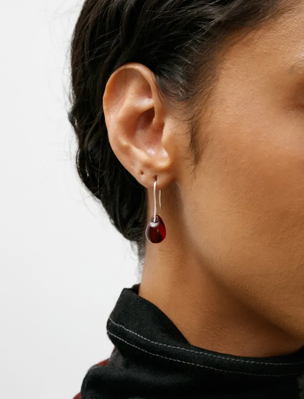 Gota Mini Earrings Grenat made by SHOP NEIGHBOR