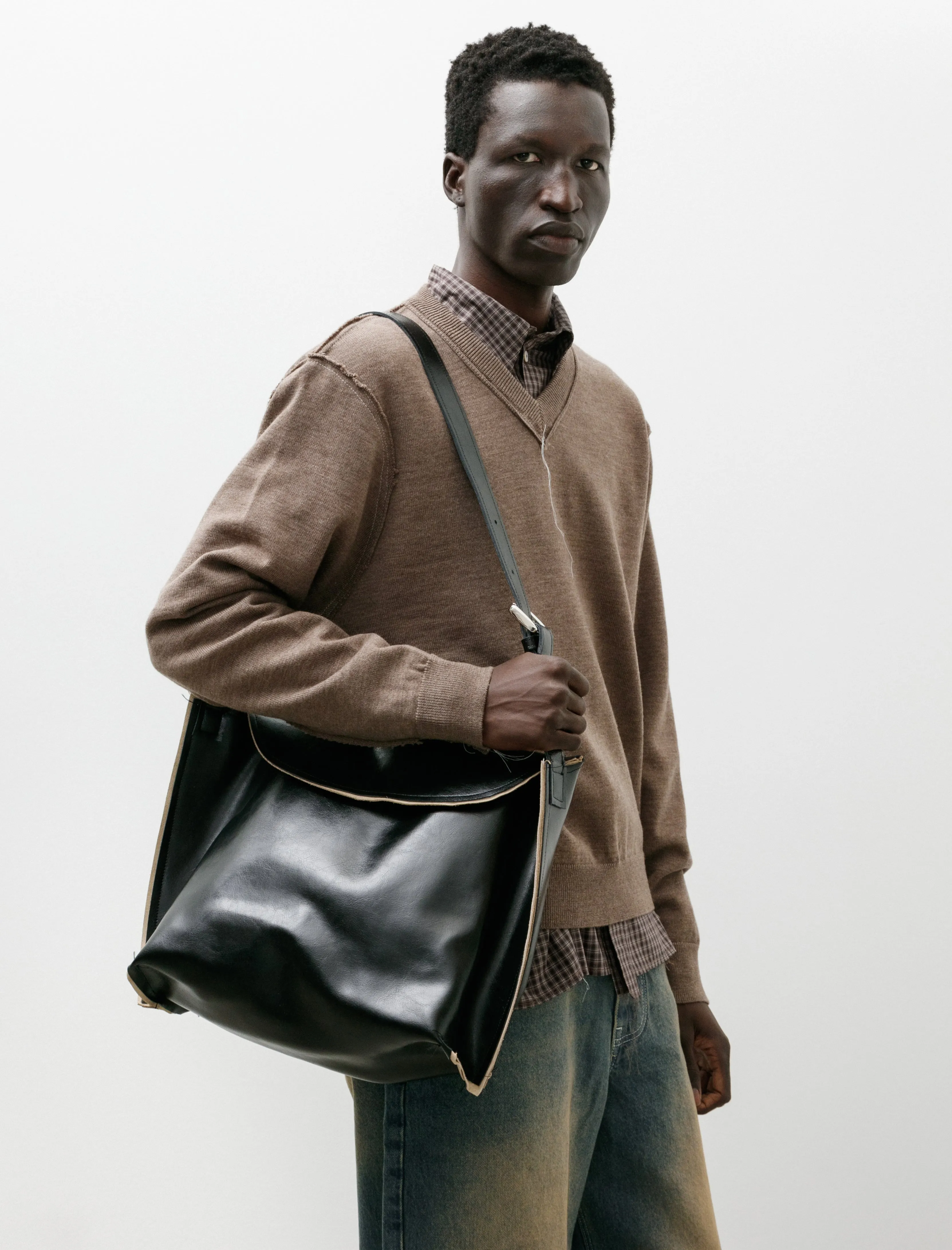 Belt Bag M Leather Black sold by SHOP NEIGHBOR