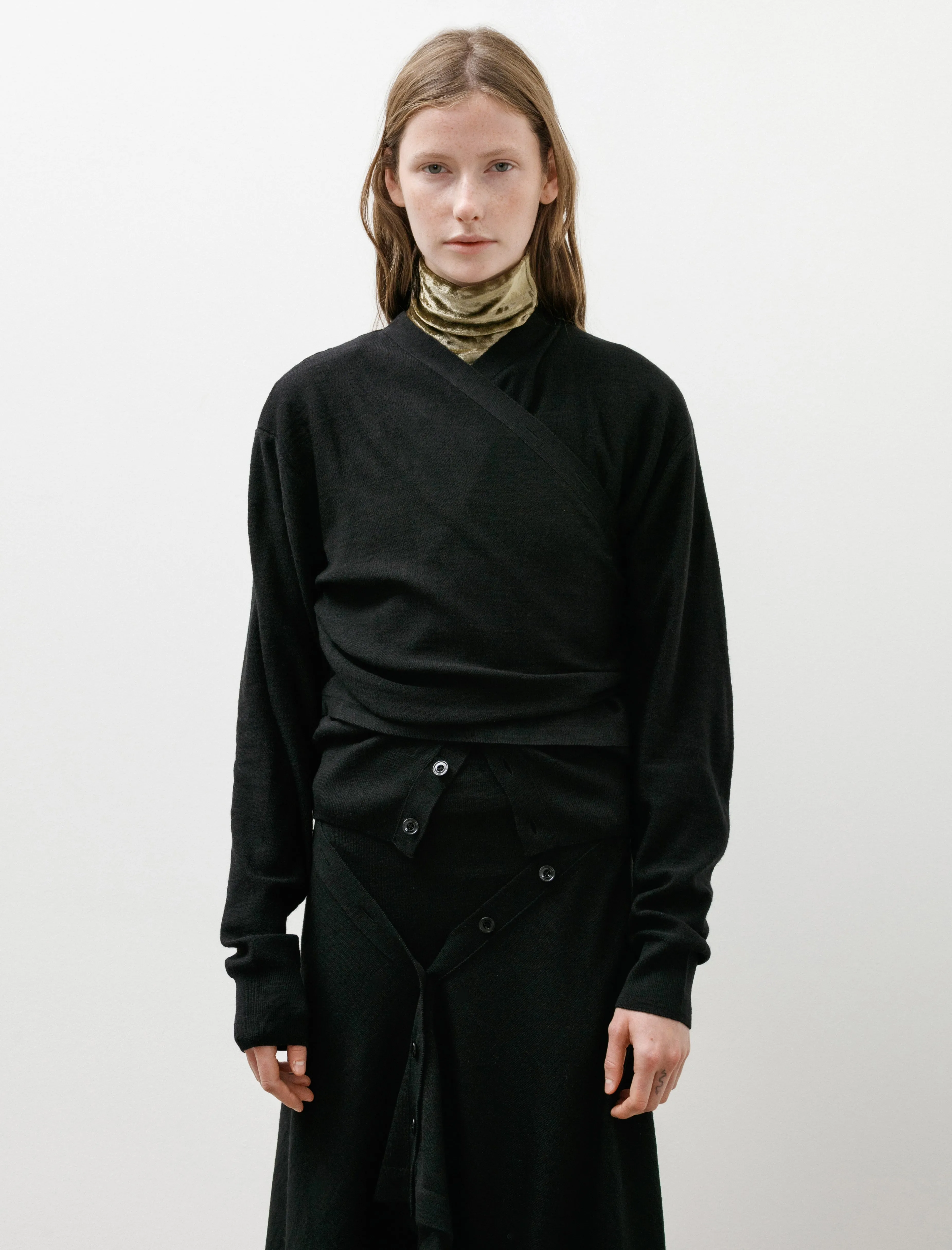 Trompe L'Oeil Cardigan Black sold by SHOP NEIGHBOR product image thumbnail 2