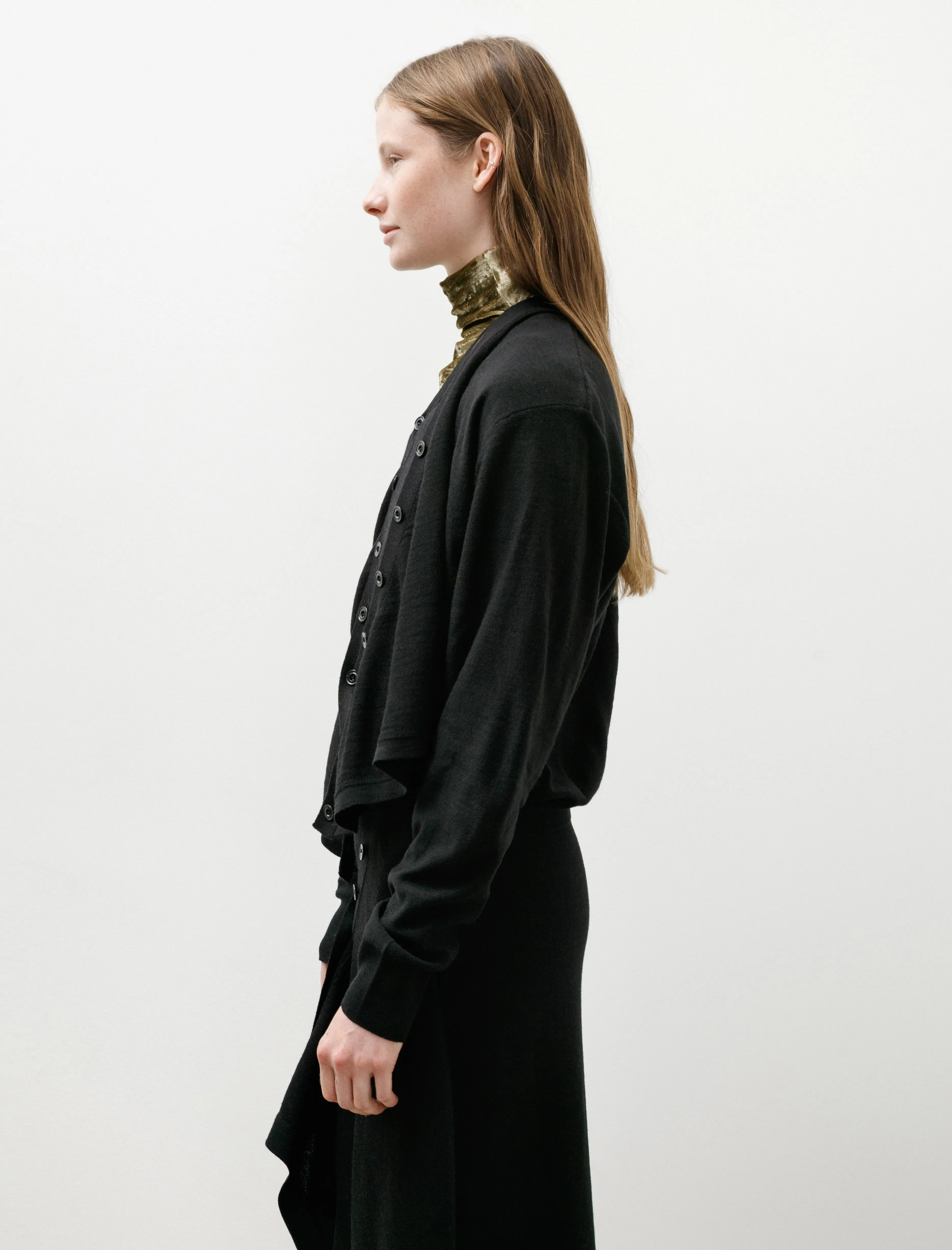 Trompe L'Oeil Cardigan Black sold by SHOP NEIGHBOR product image thumbnail 4