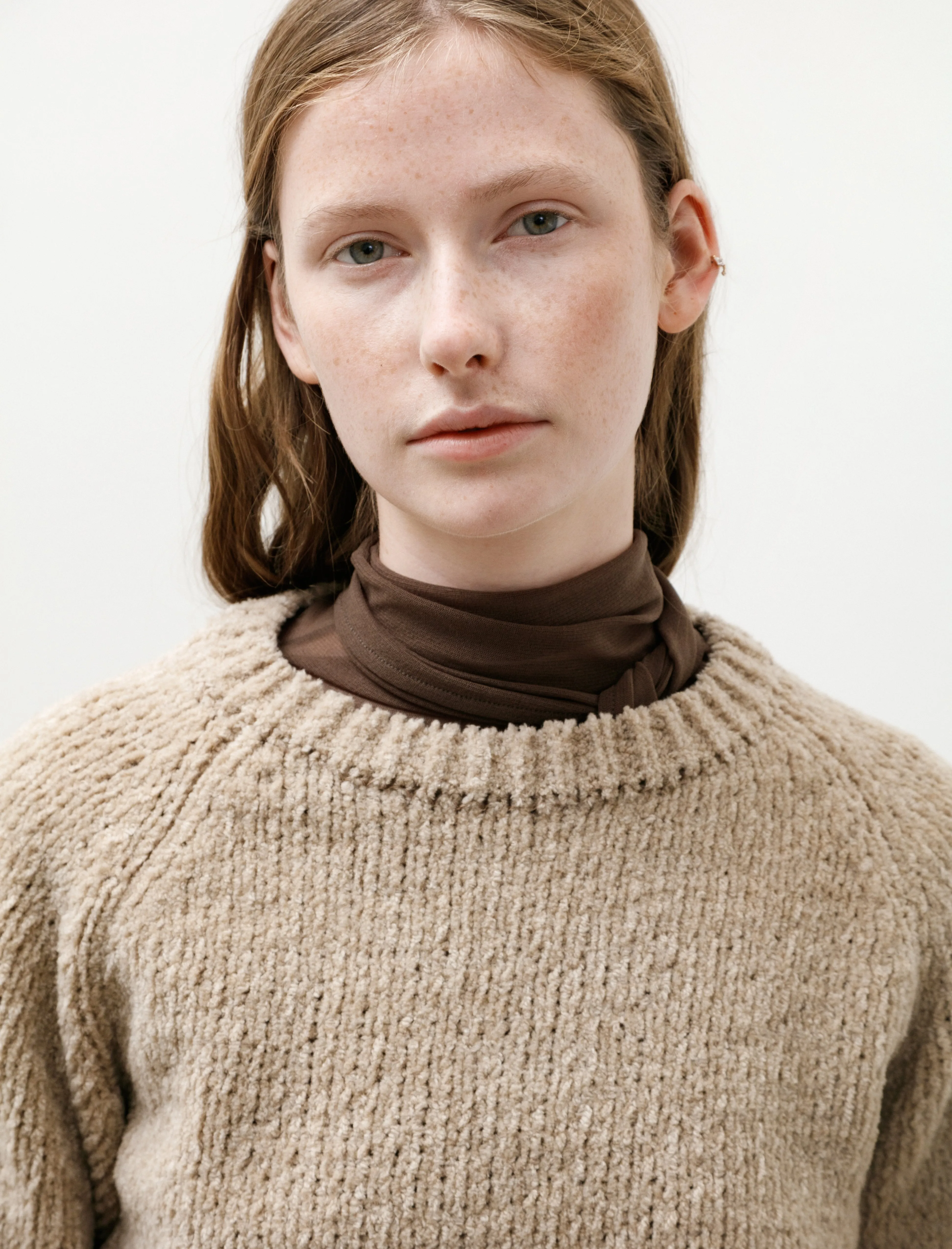 Cashmere Chenille Knit Pullover Beige sold by SHOP NEIGHBOR product image thumbnail 4