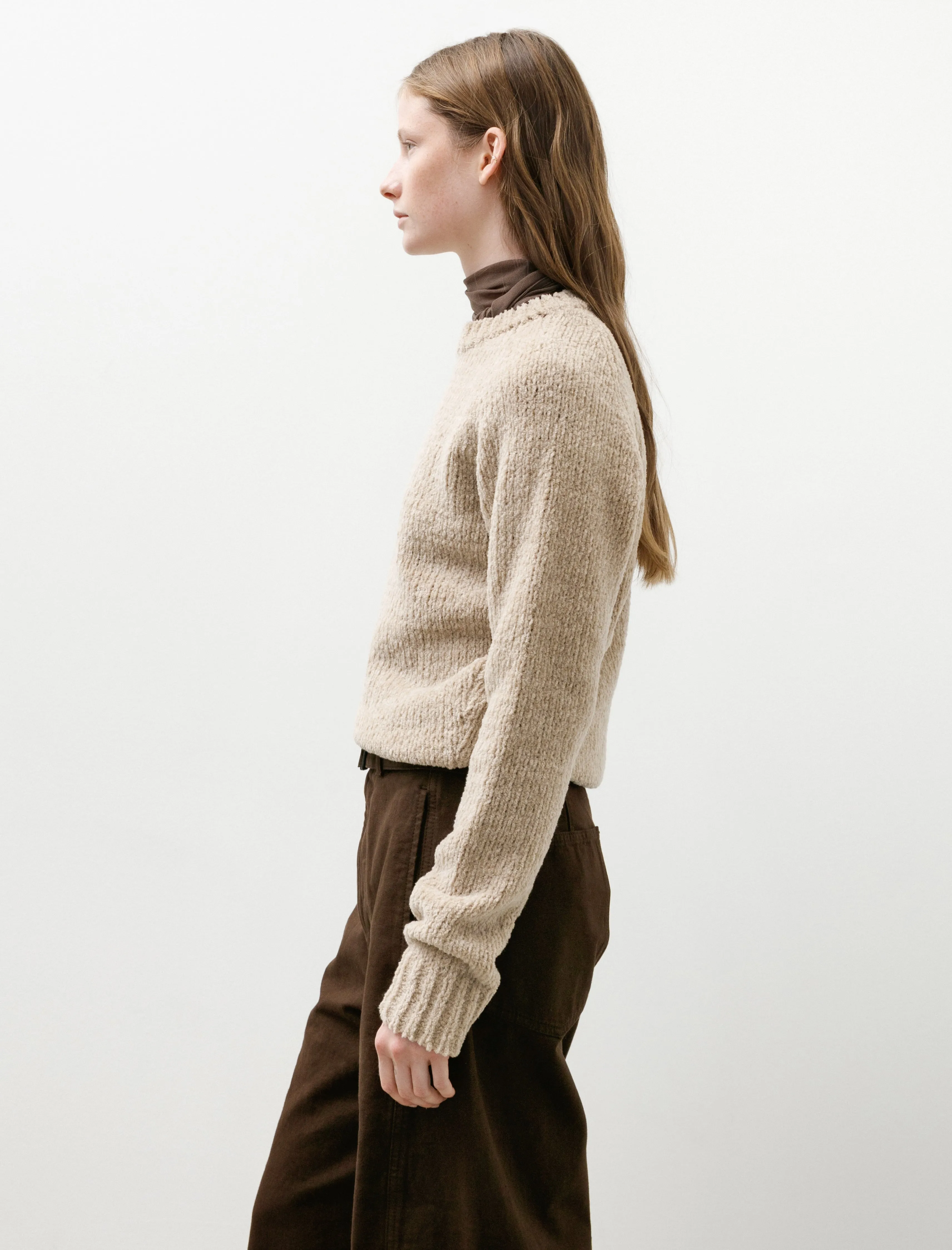 Cashmere Chenille Knit Pullover Beige sold by SHOP NEIGHBOR product image thumbnail 3