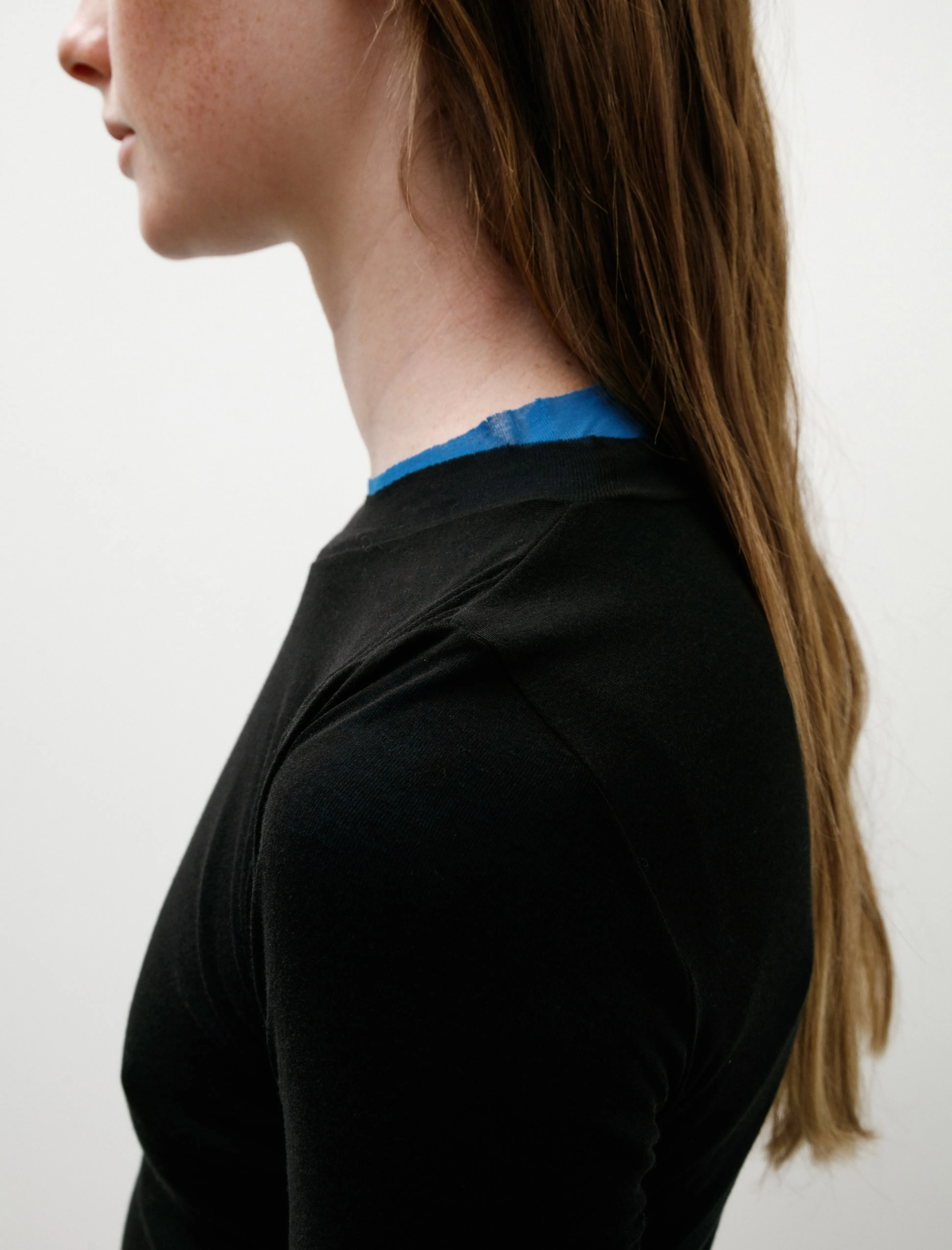 Super High Gauge Sheer Rib L/S Tee Black sold by SHOP NEIGHBOR product image thumbnail 2