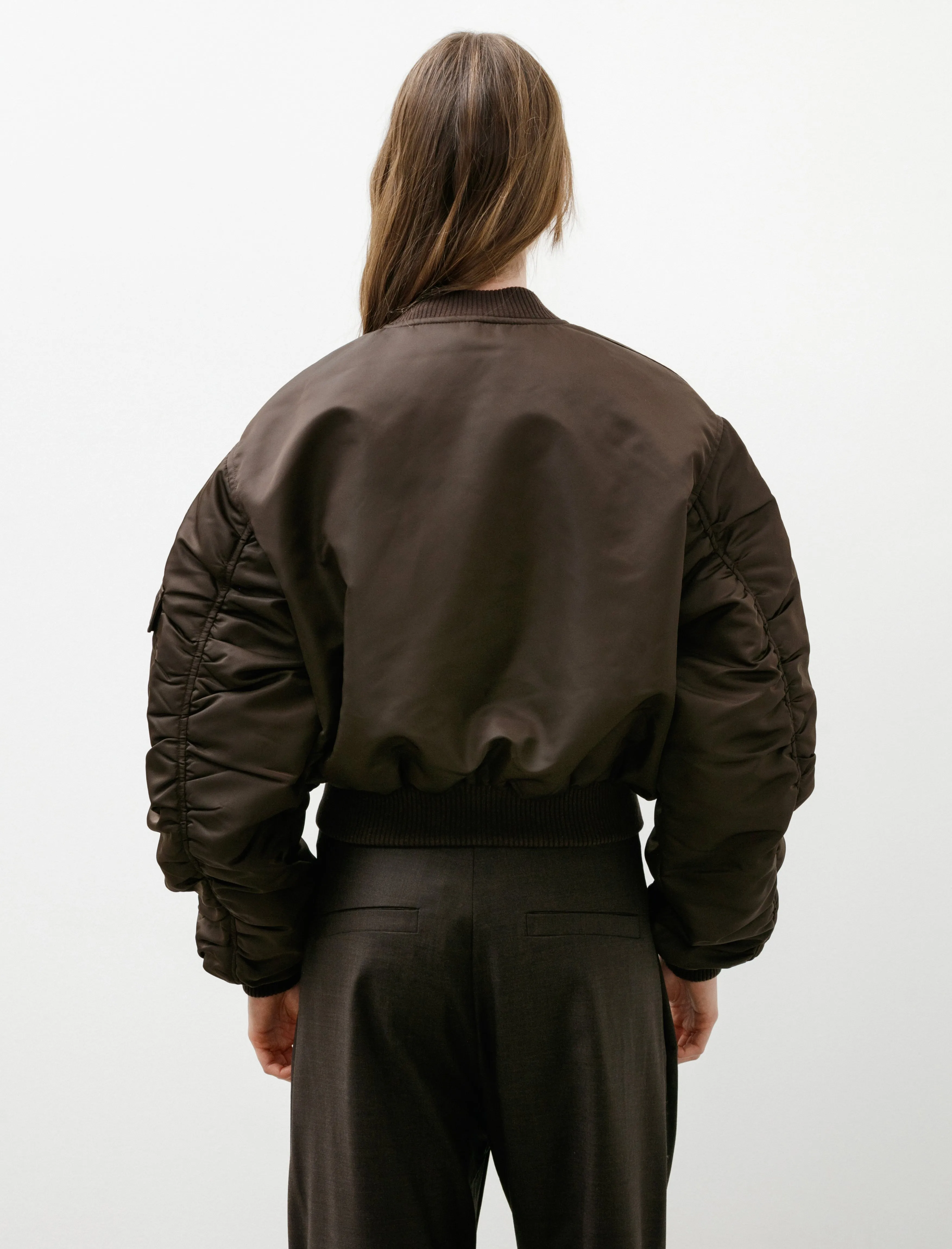 Callie Bomber Technical Nylon Brown sold by SHOP NEIGHBOR product image thumbnail 2