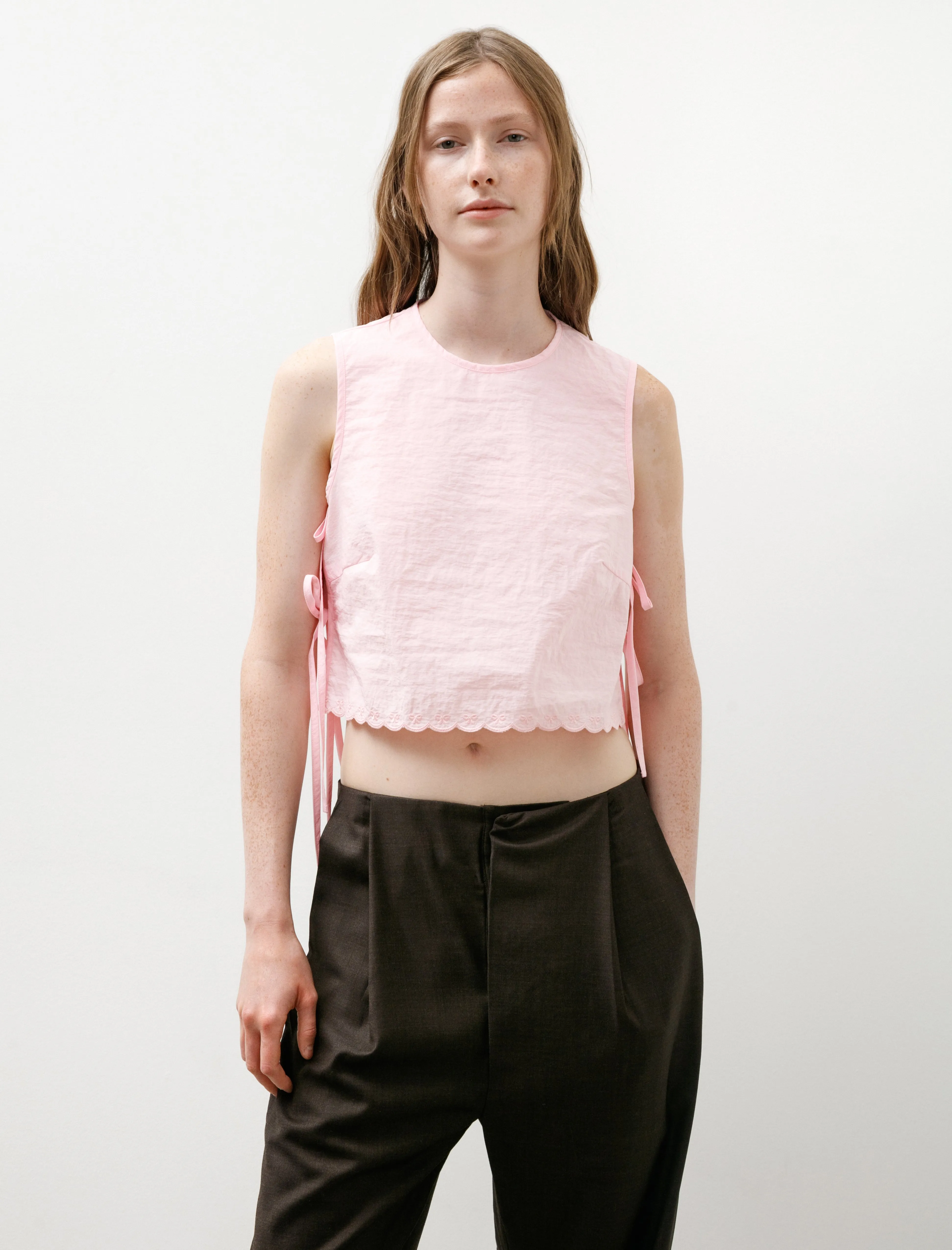 Feeba Top Embroidered Taffeta Vibrant Pink sold by SHOP NEIGHBOR