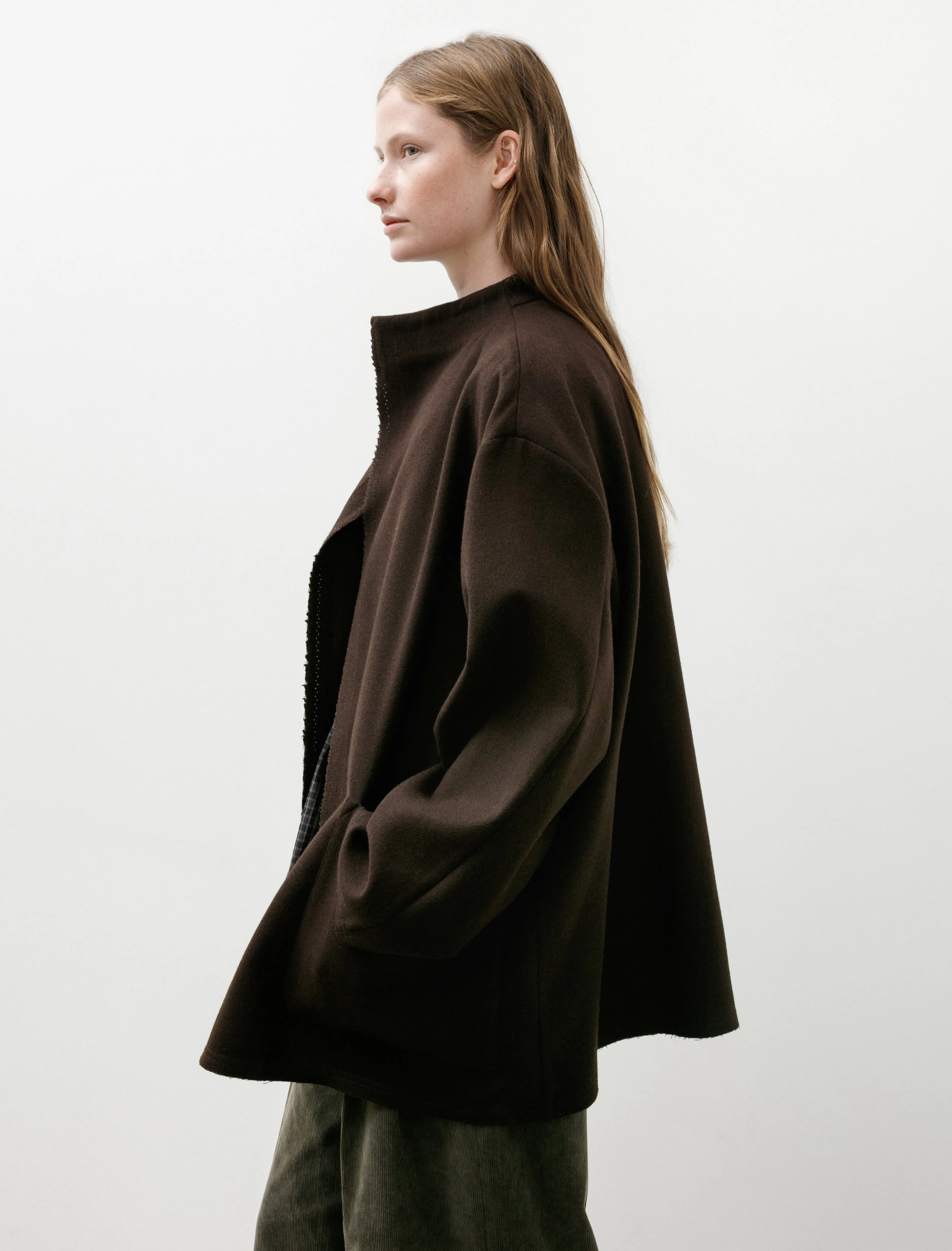 3/4 Jacket with Cimossa Panno Wool Ebano sold by SHOP NEIGHBOR product image thumbnail 3