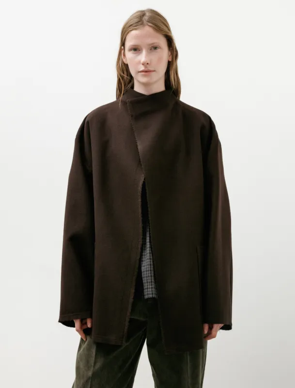 3/4 Jacket with Cimossa Panno Wool Ebano made by SHOP NEIGHBOR
