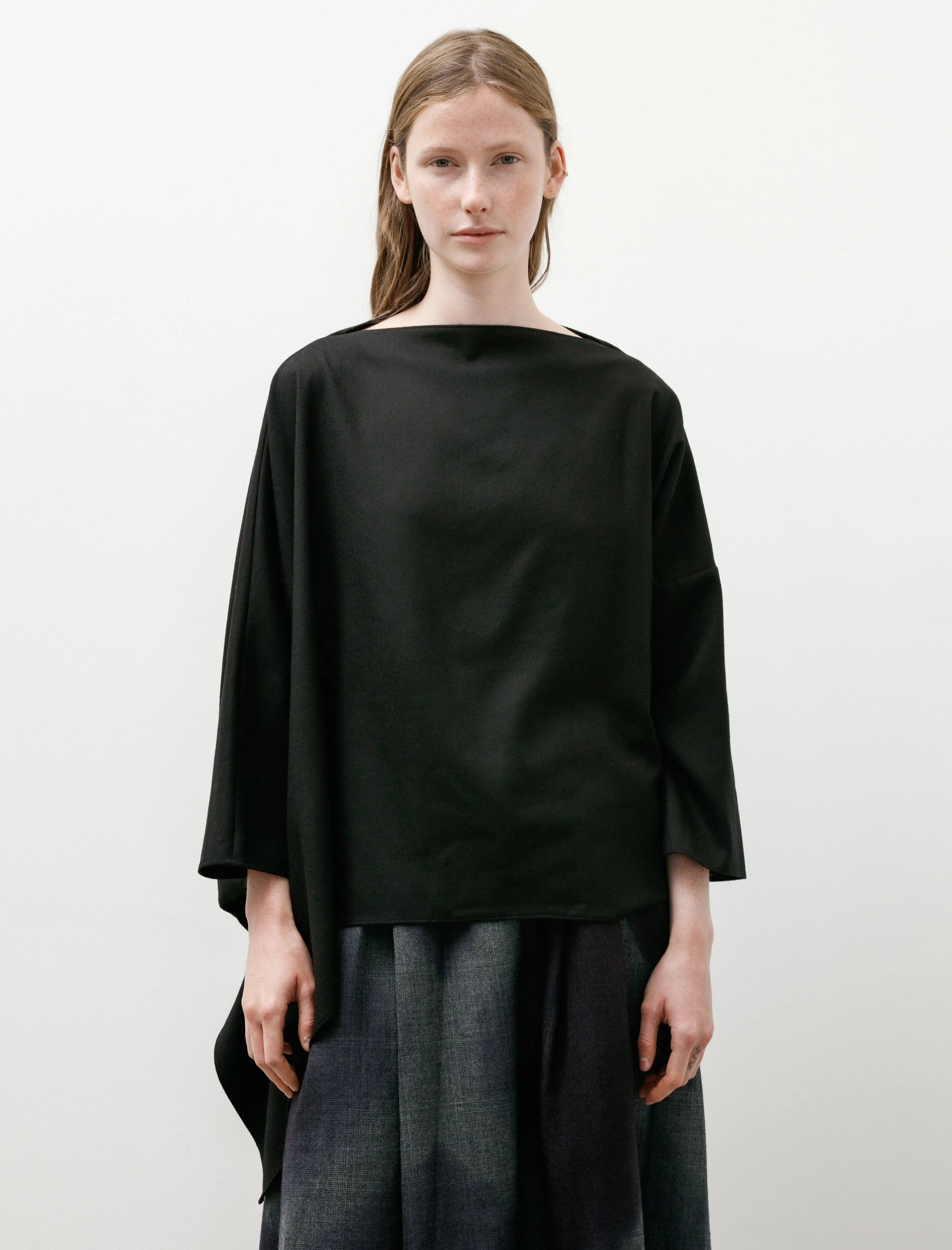Asymmetrical T-Shirt Twill Flanella Black sold by SHOP NEIGHBOR