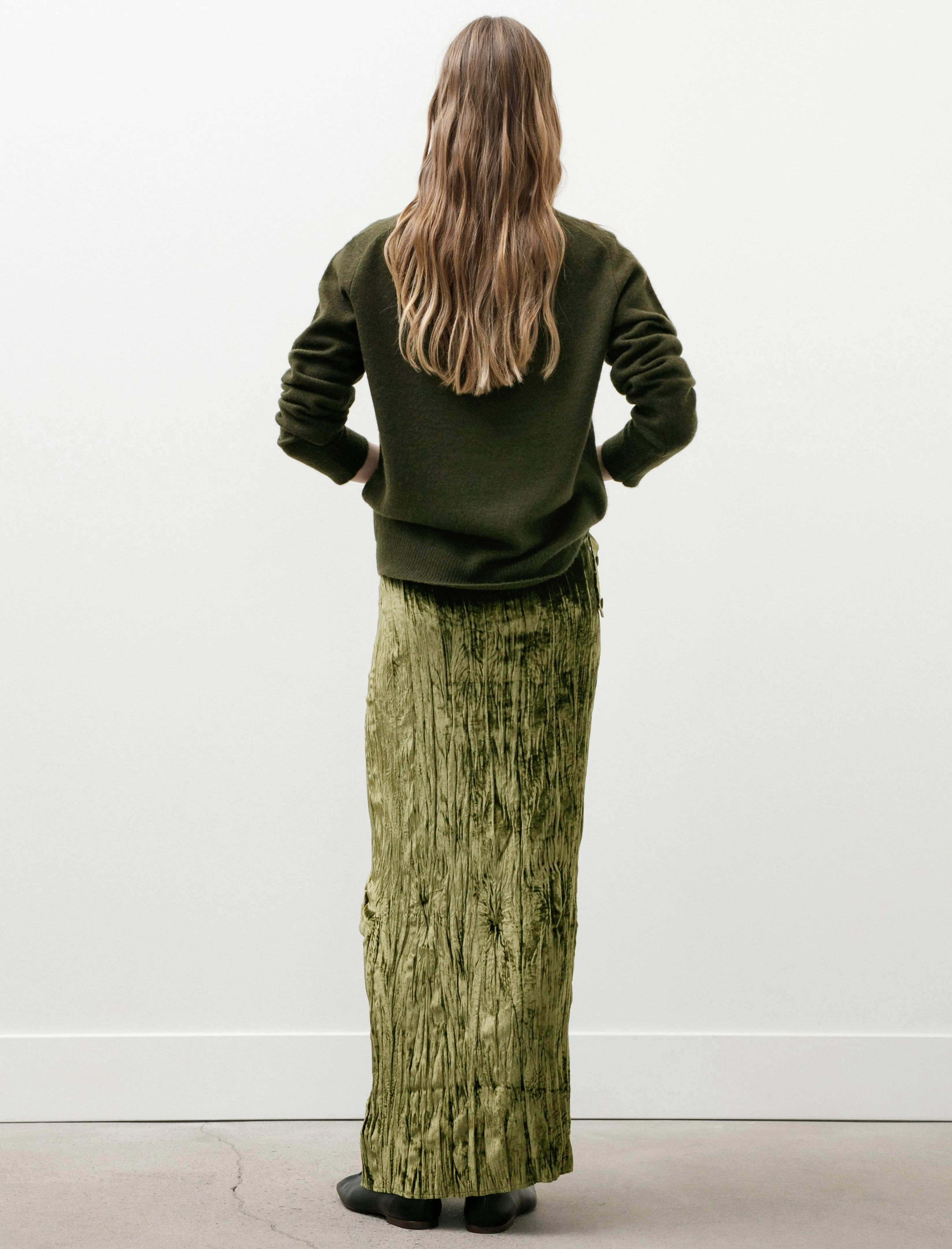 No.304 Silk Velvet Wrap Skirt Green sold by SHOP NEIGHBOR product image thumbnail 2