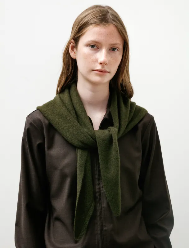 No.347 Cashmere Silk Scarf Dark Green made by SHOP NEIGHBOR