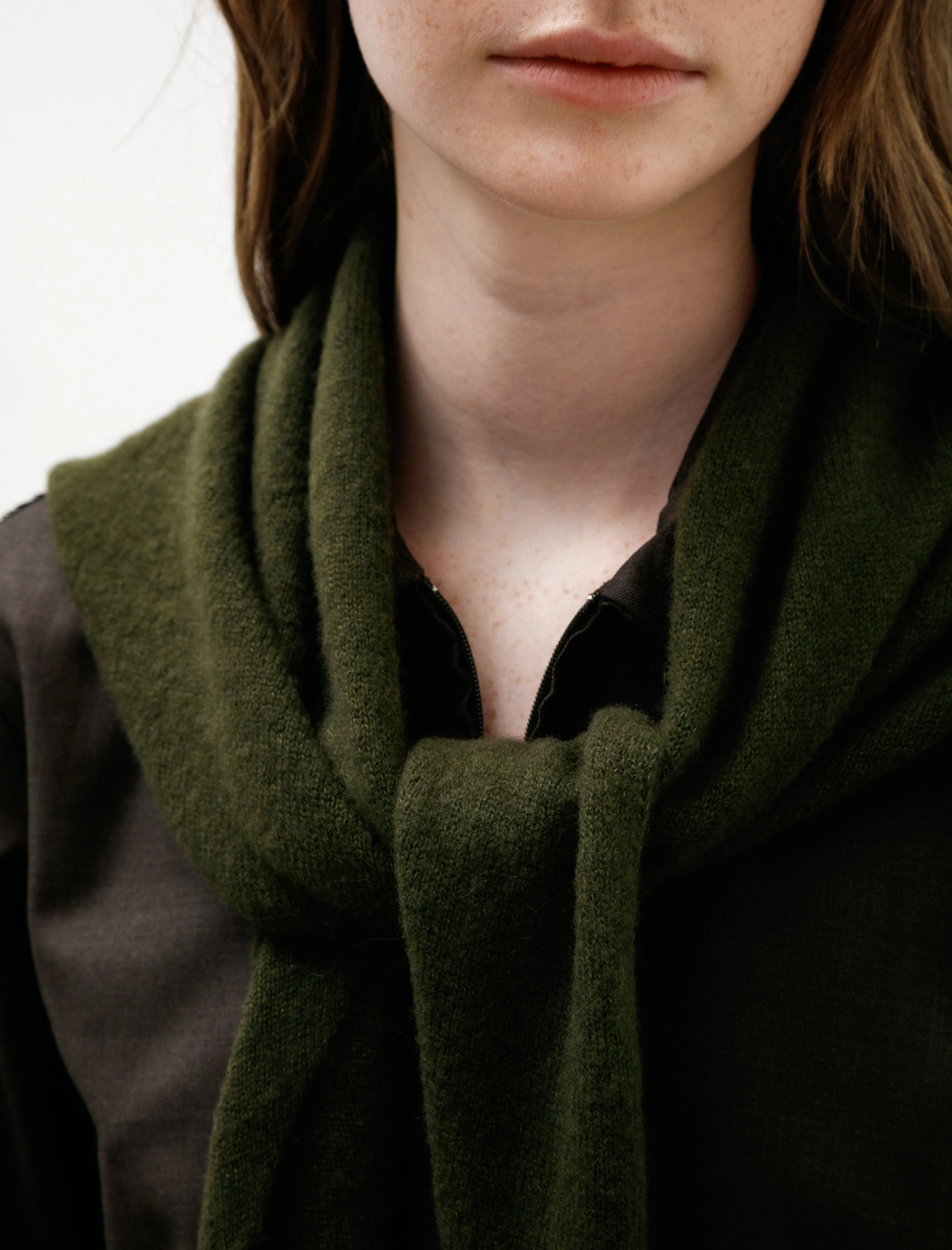 No.347 Cashmere Silk Scarf Dark Green sold by SHOP NEIGHBOR product image thumbnail 2