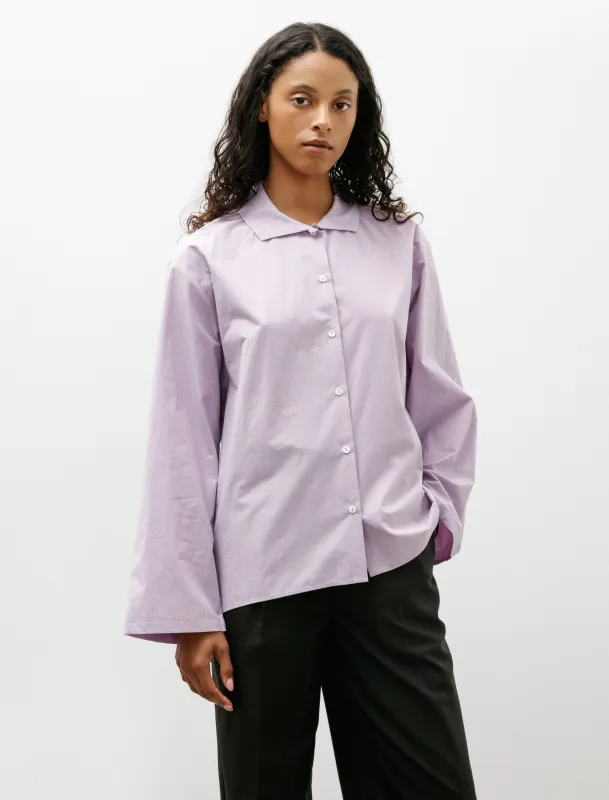 Egg Blouse Purple Cotton made by Eleph Womens