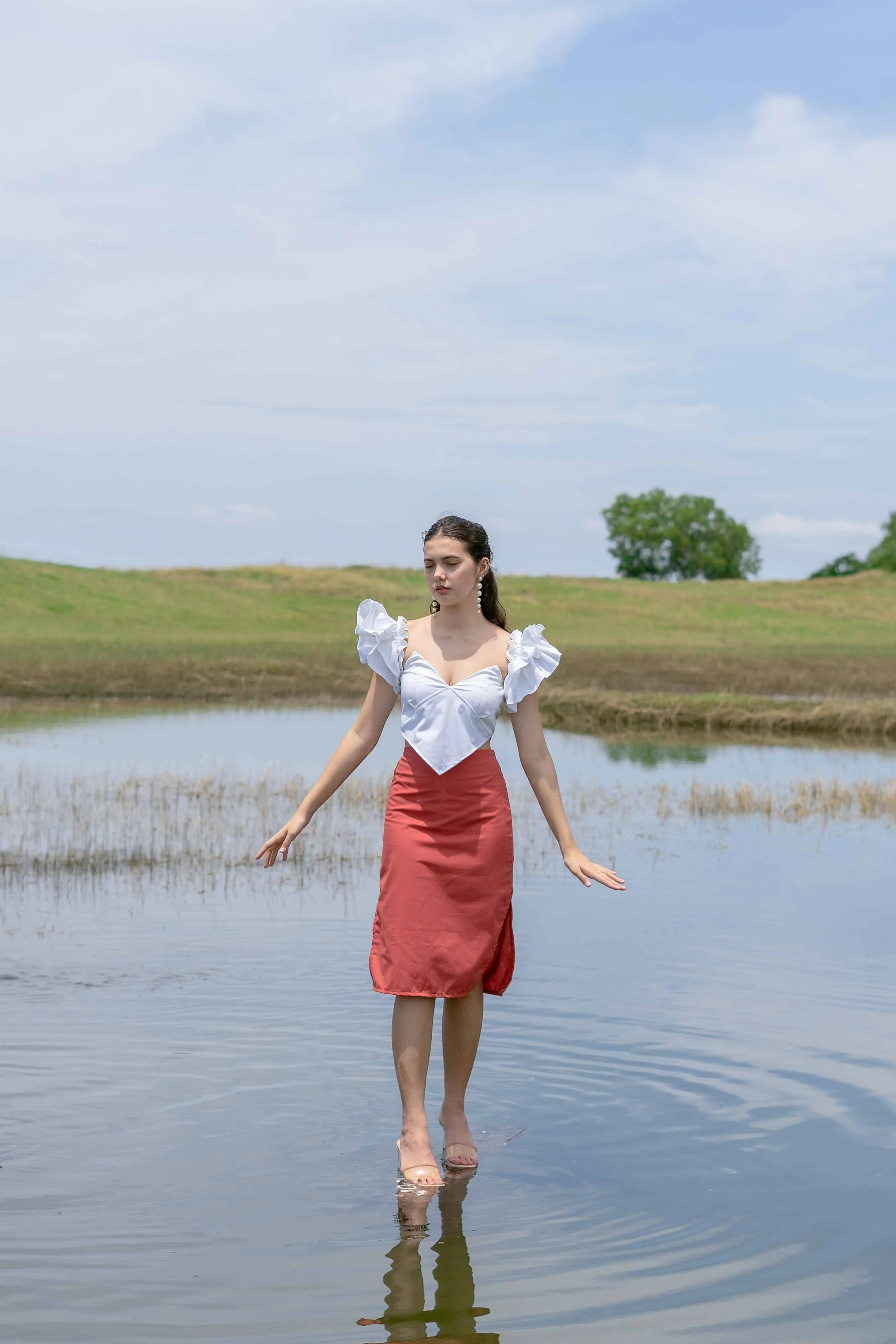 Georgina Skirt - Deep Rust sold by Sundays product image thumbnail 3