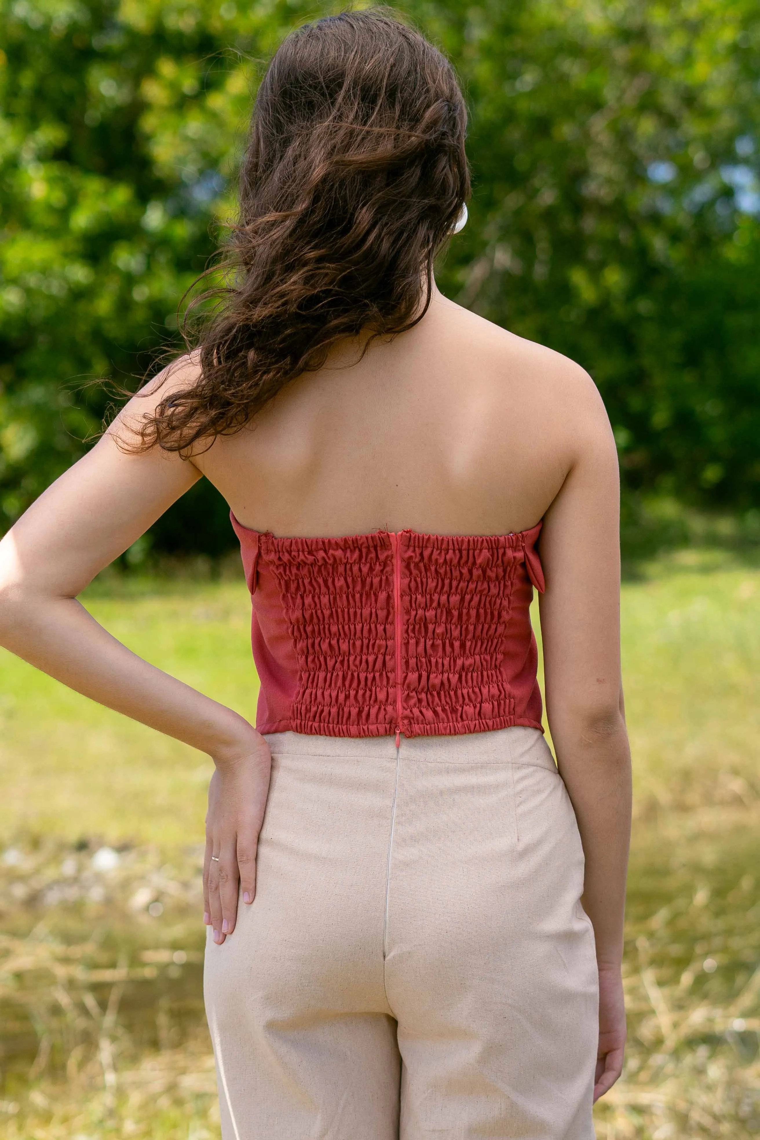 Olivia Tube Top - Coral sold by Sundays product image thumbnail 3