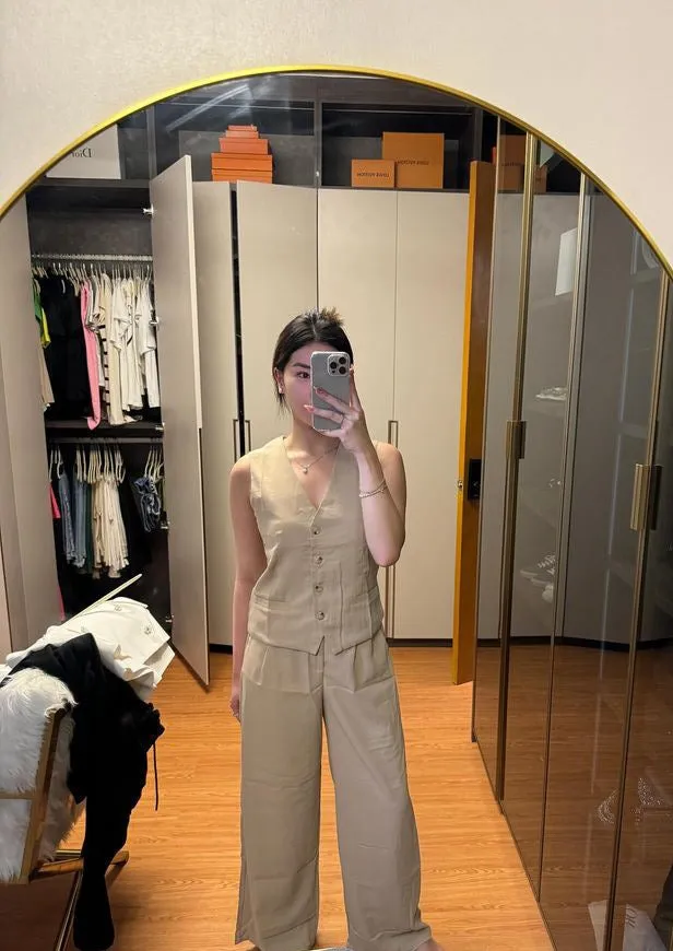 Molly Vest and Trouser Set - Tan sold by Sundays product image thumbnail 4