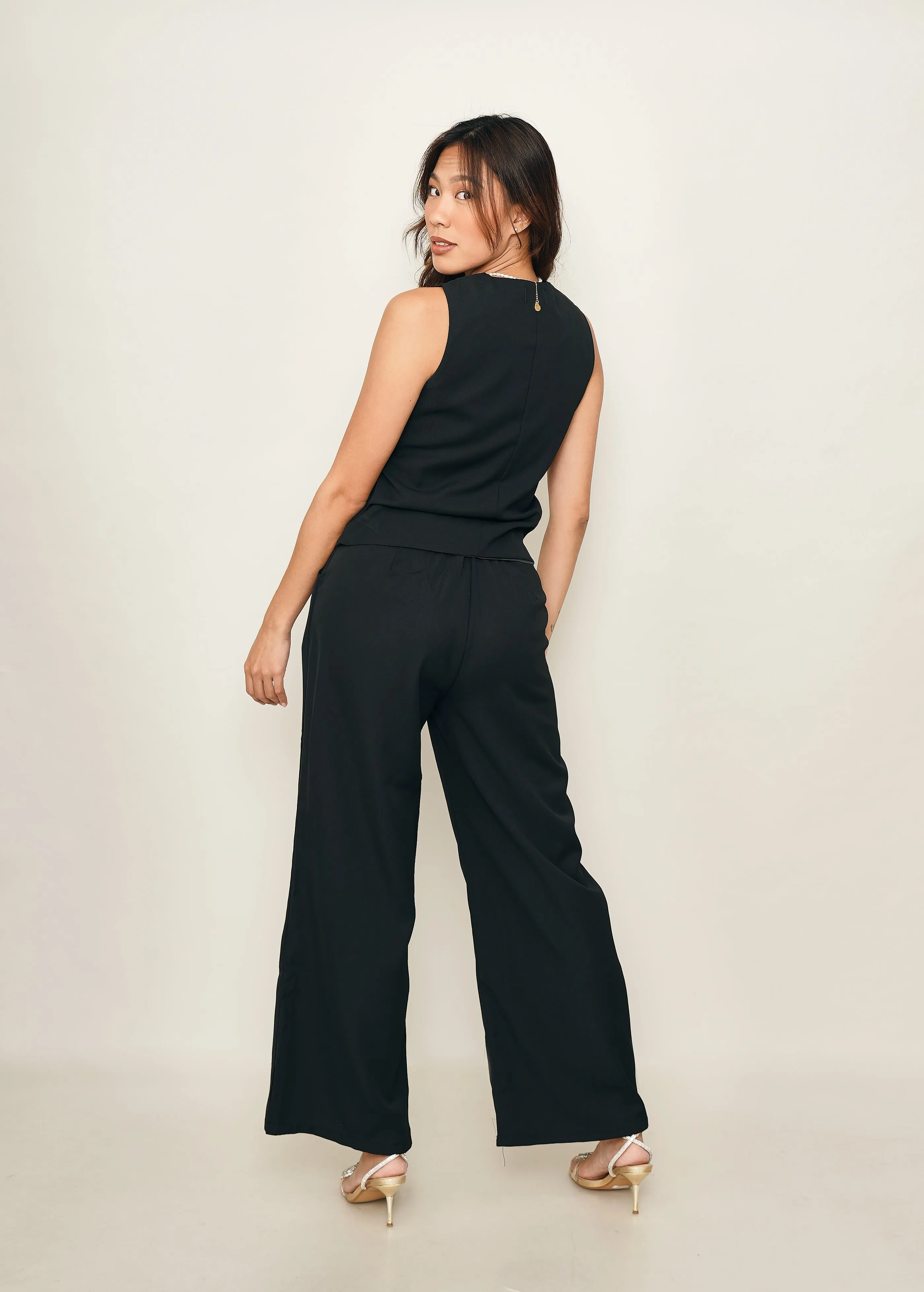 Molly Vest and Trouser Set - Black sold by Sundays product image thumbnail 4