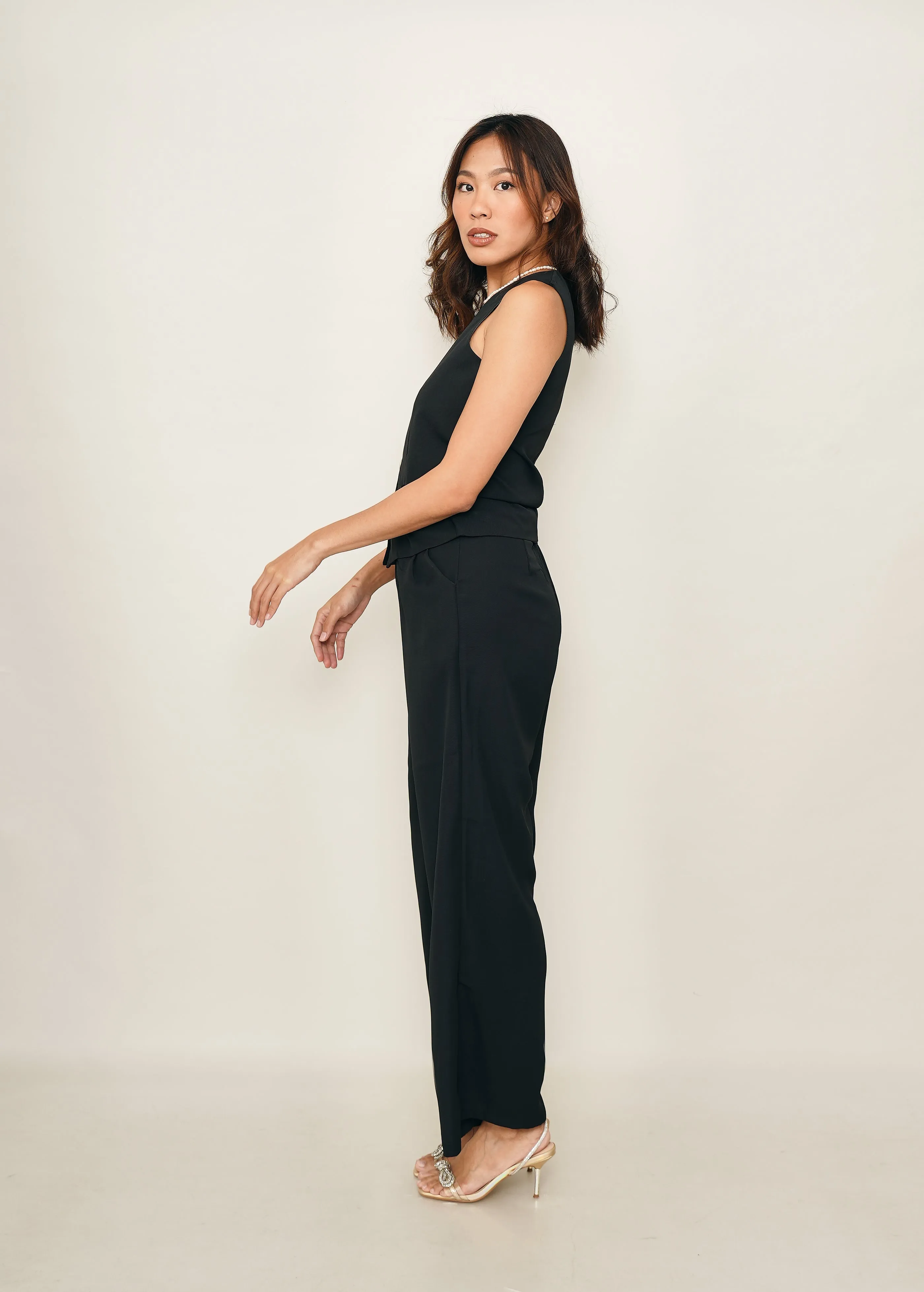 Molly Vest and Trouser Set - Black sold by Sundays product image thumbnail 3