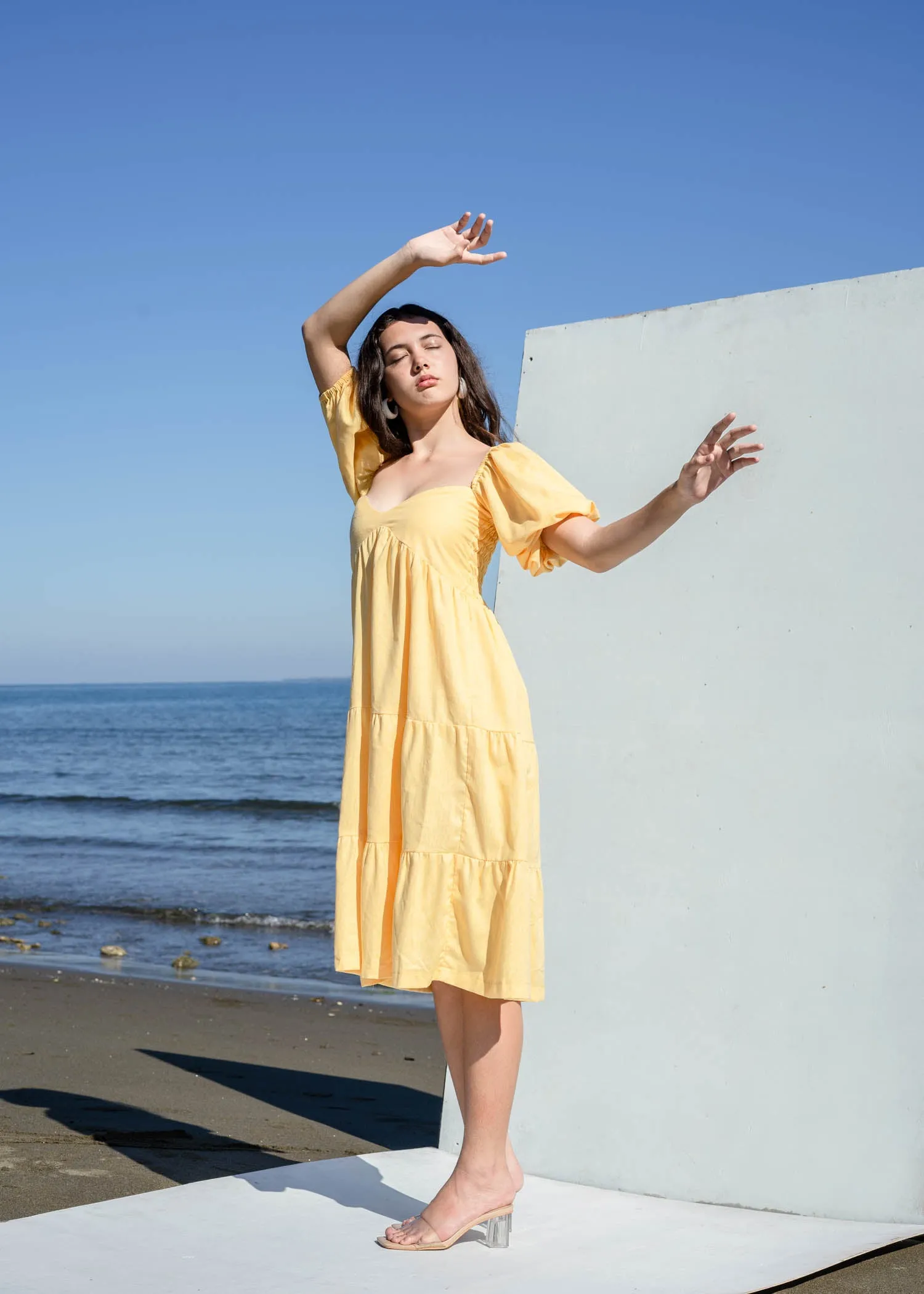 Zoey Dress - Light Yellow sold by Sundays product image thumbnail 2
