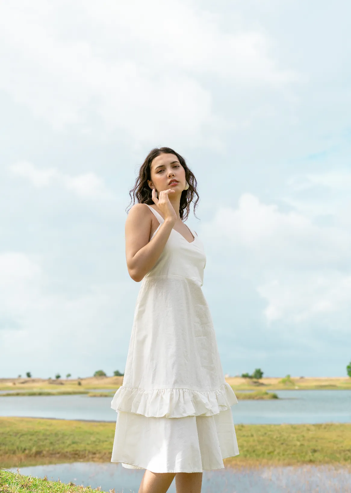 Ilka 2-way Dress - White X Red Ribbon sold by Sundays product image thumbnail 3