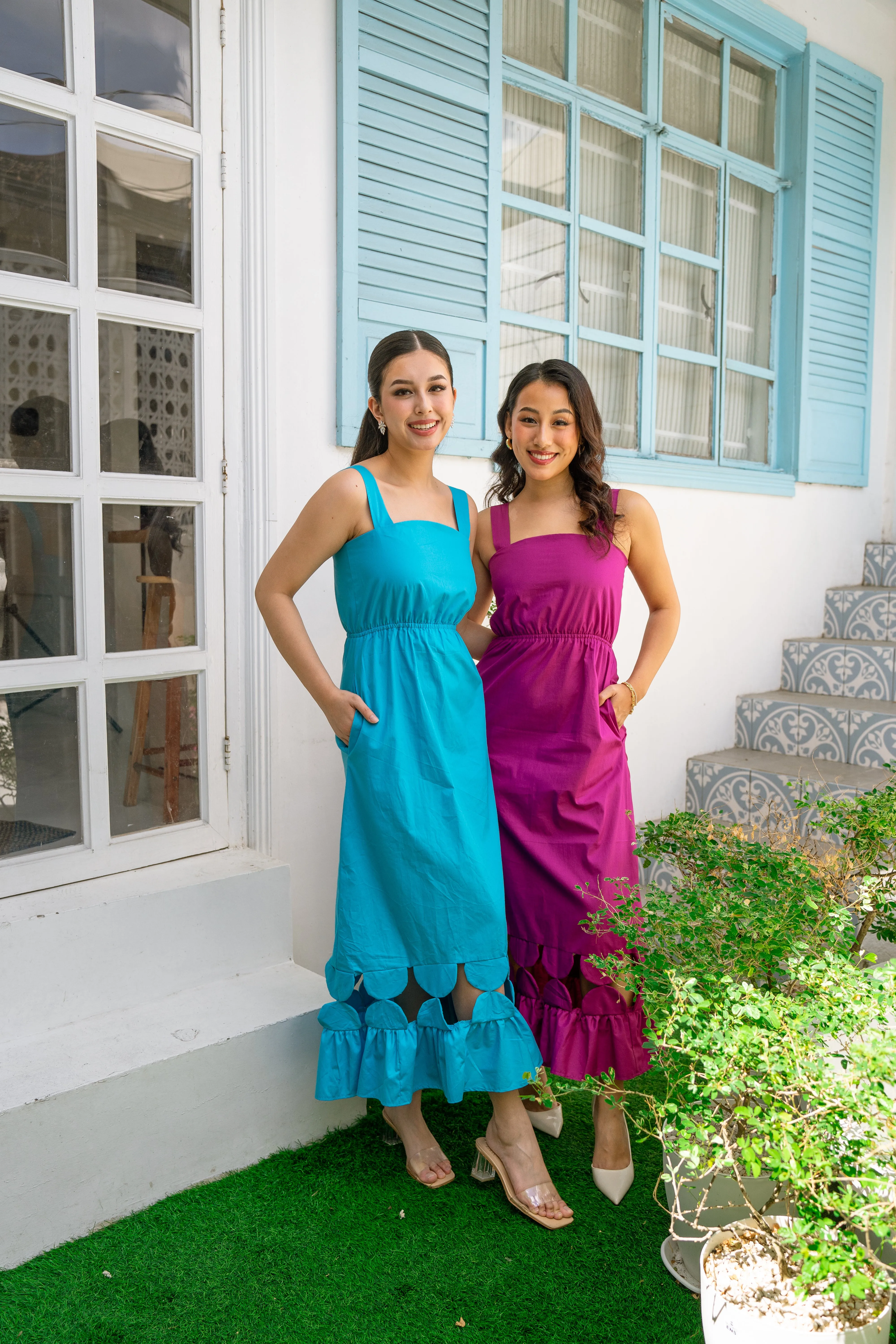 Mia Dress - Aqua Blue sold by Sundays product image thumbnail 4