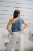 Paloma Top - Steel Blue sold by Sundays