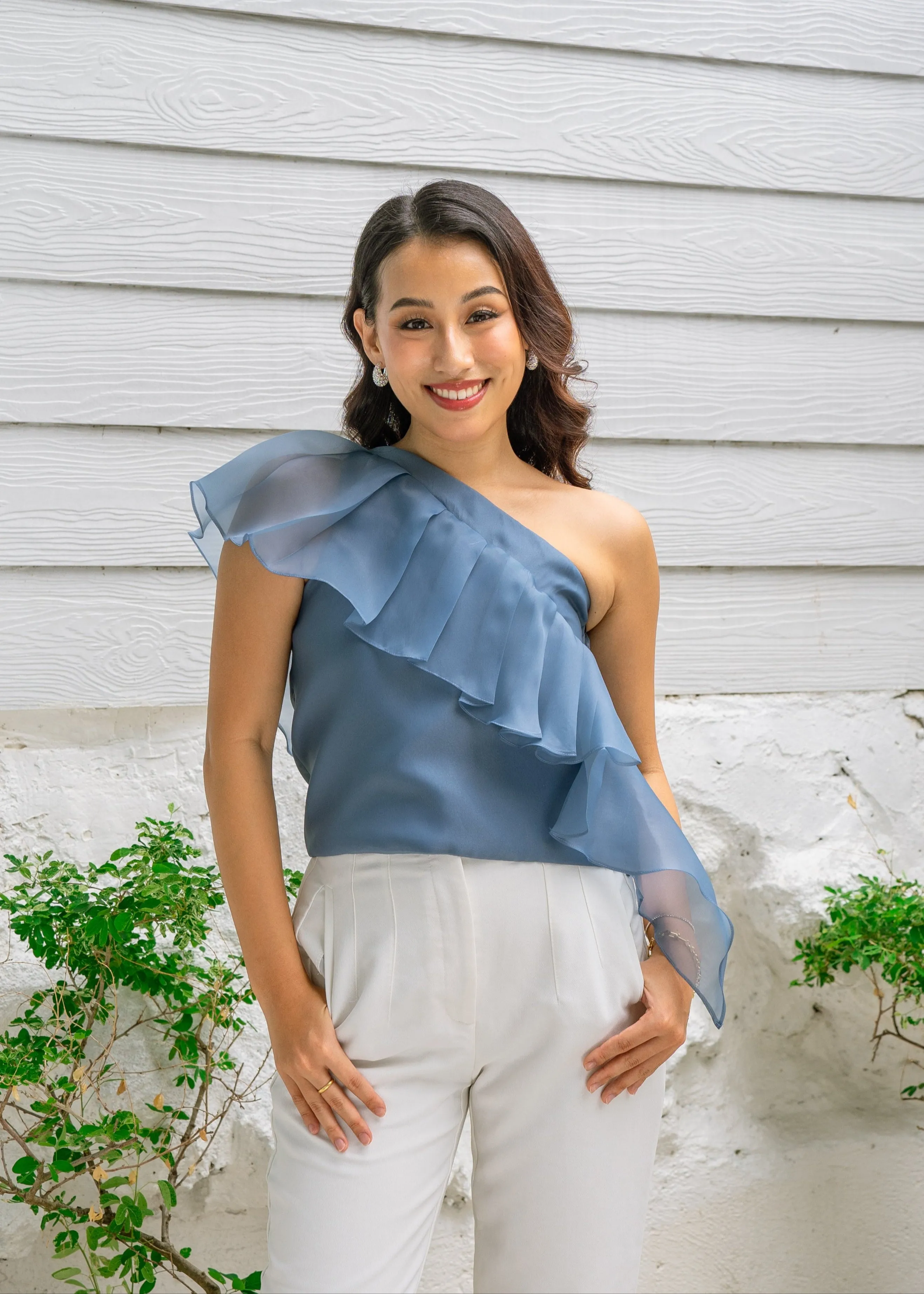 Paloma Top - Steel Blue sold by Sundays