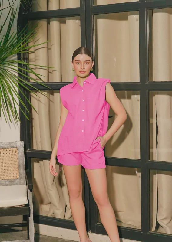 Eleanor Top and Shorts Set - Pink sold by Sundays