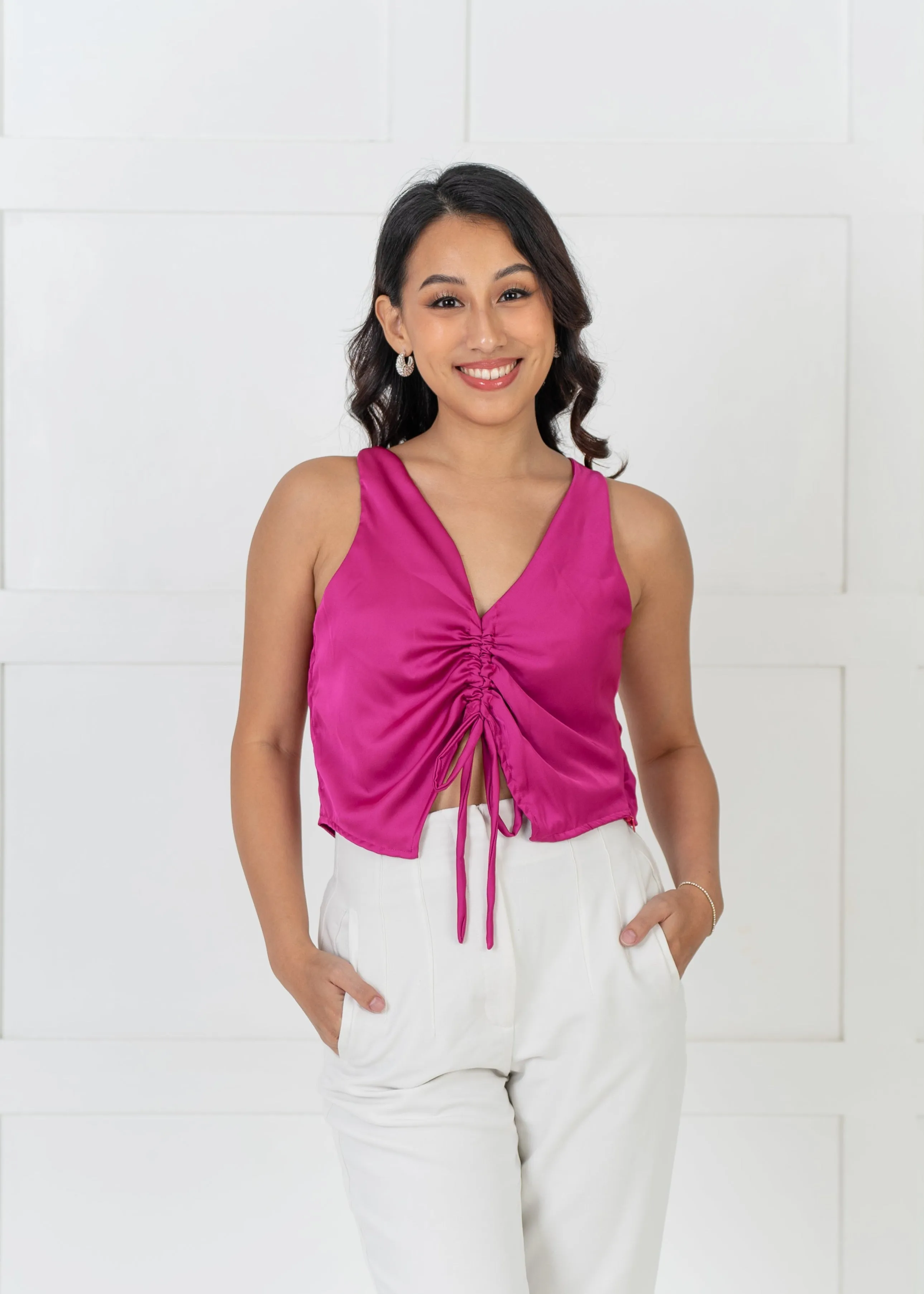 Yvonne Top - Hot Pink sold by Sundays