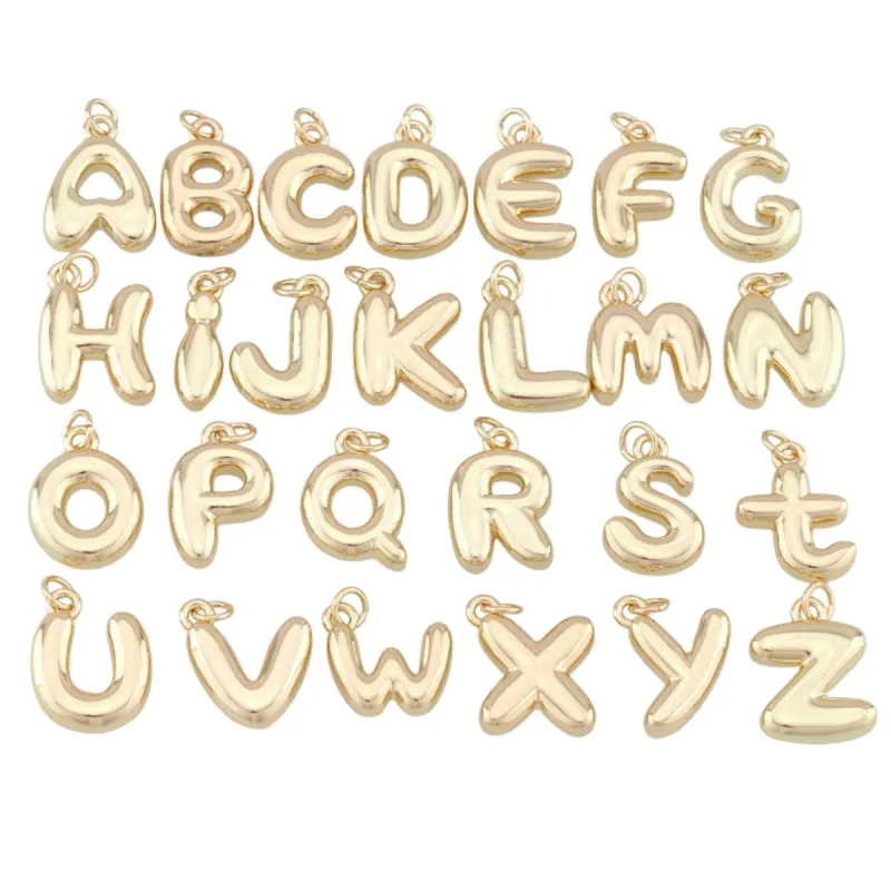 Bubble Initial Charm - Large sold by Crafts & Love