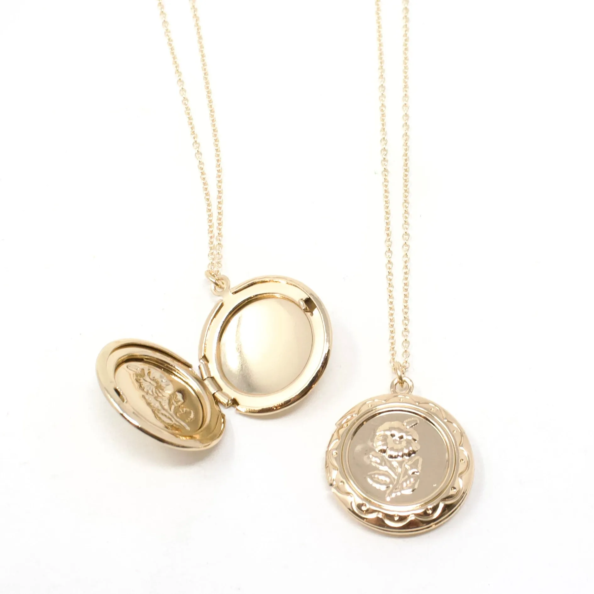 Floral Locket Necklace sold by Crafts & Love product image thumbnail 2