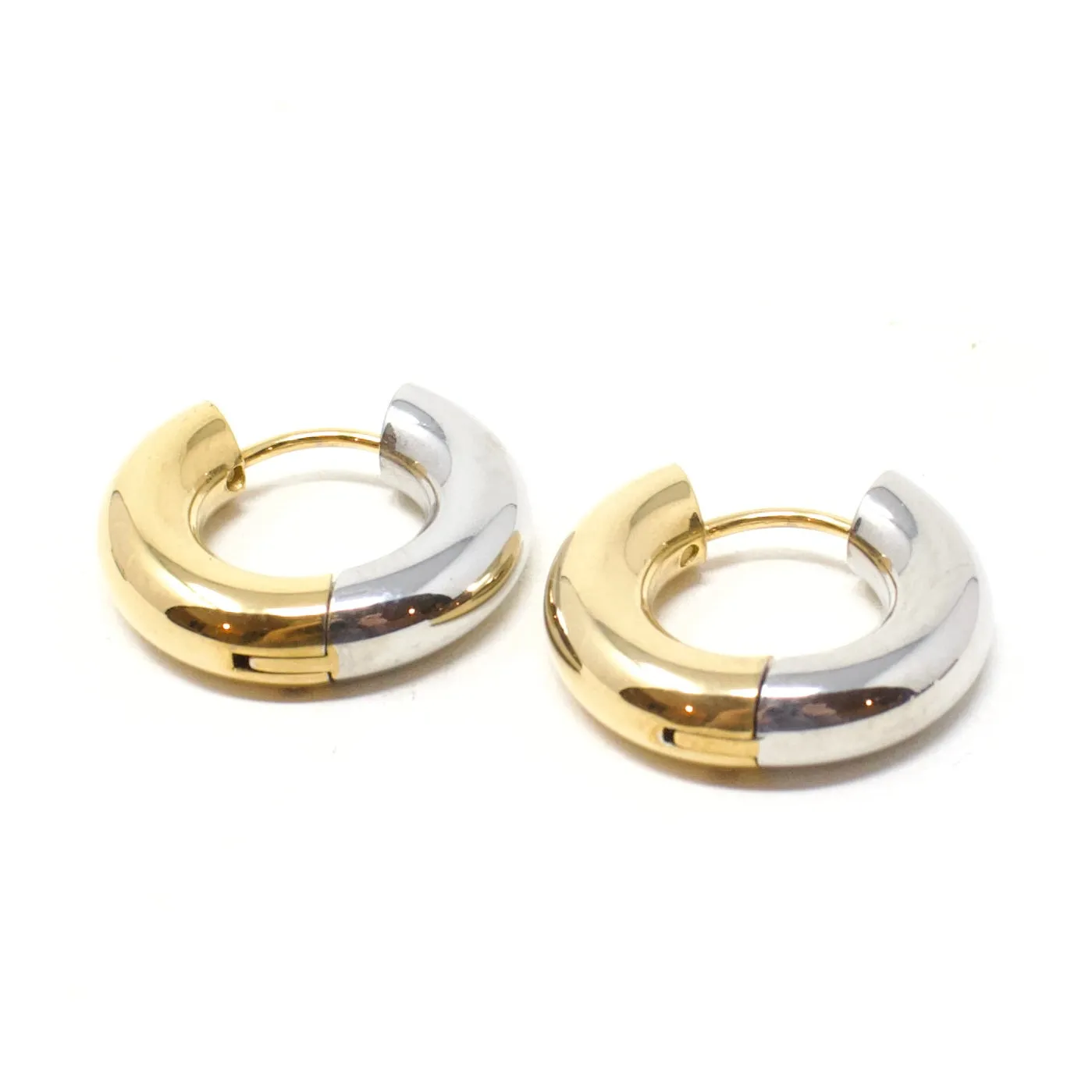 Two-Tone Chunky Hoops sold by Crafts & Love product image thumbnail 3