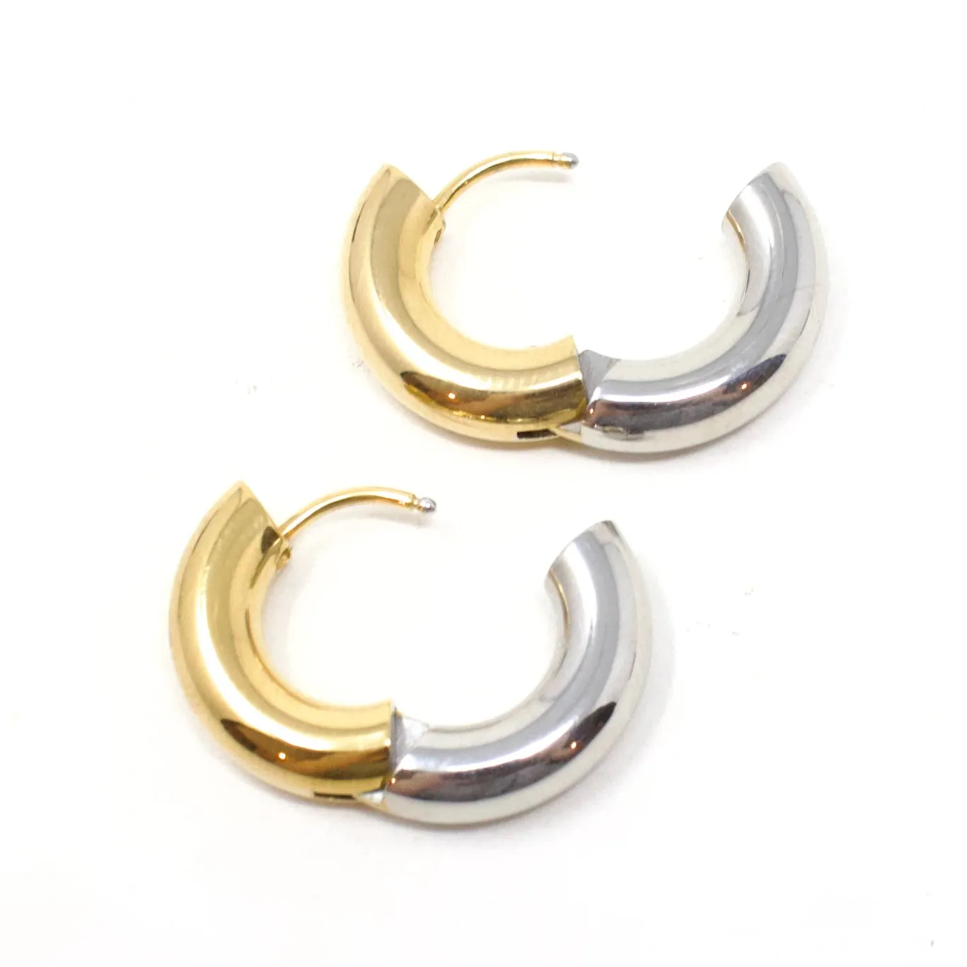 Two-Tone Chunky Hoops sold by Crafts & Love product image thumbnail 4