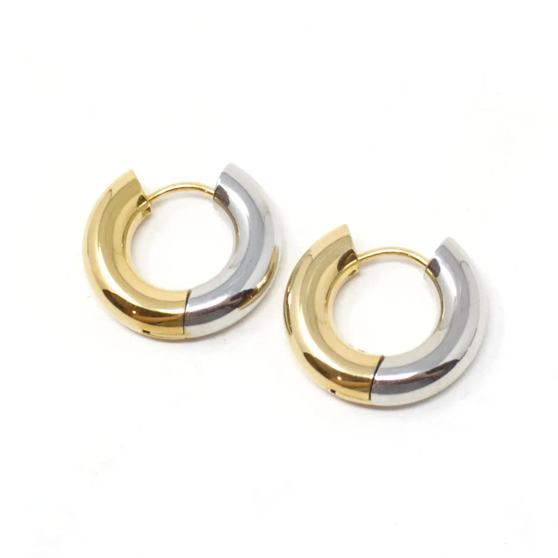 Two-Tone Chunky Hoops sold by Crafts & Love product image thumbnail 2