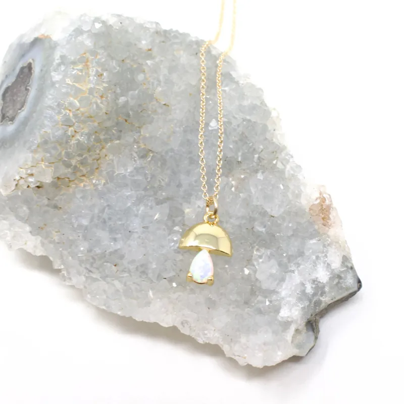 Mushroom Opalite Necklace sold by Crafts & Love