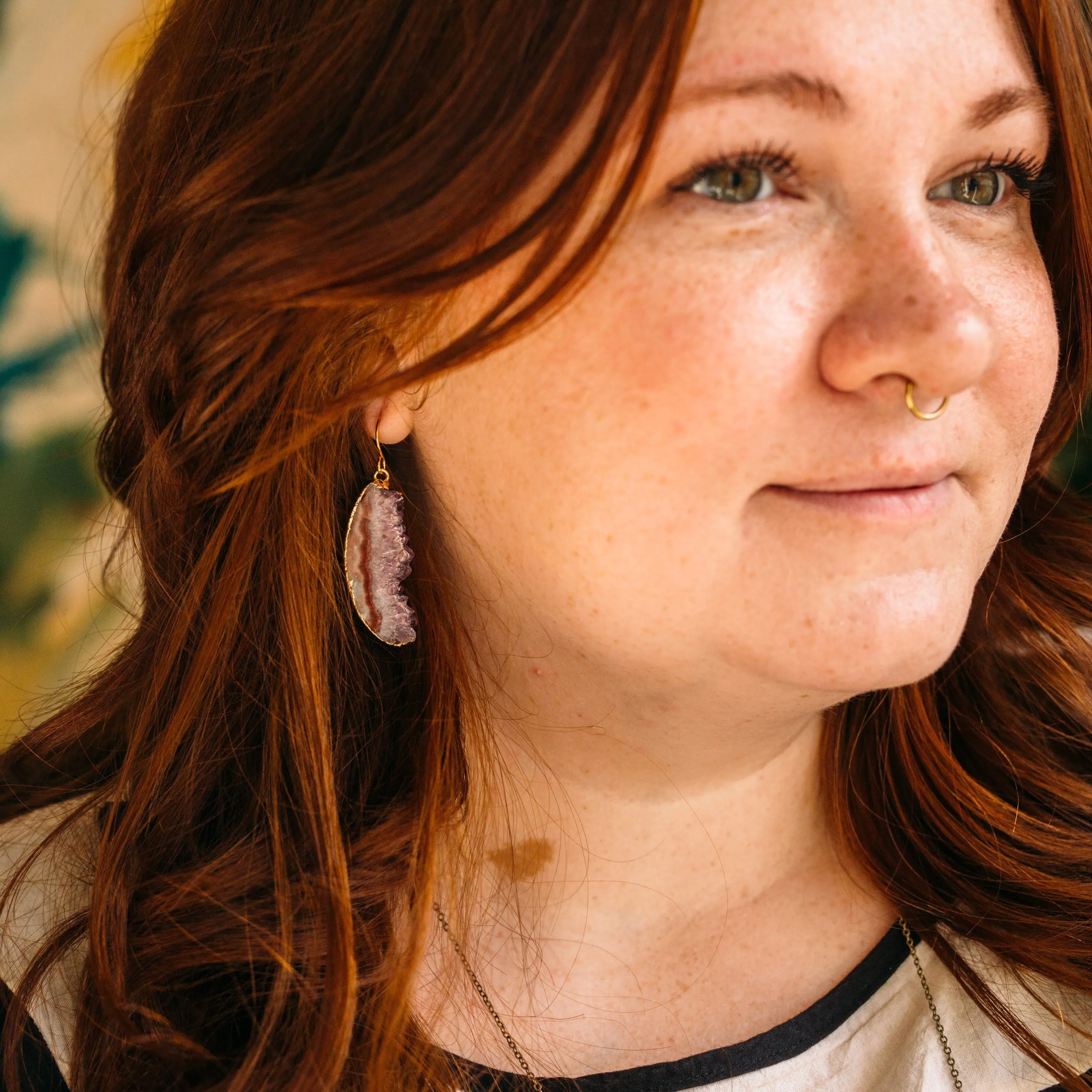 Fancy Geode Earrings - Halves sold by Crafts & Love product image thumbnail 2