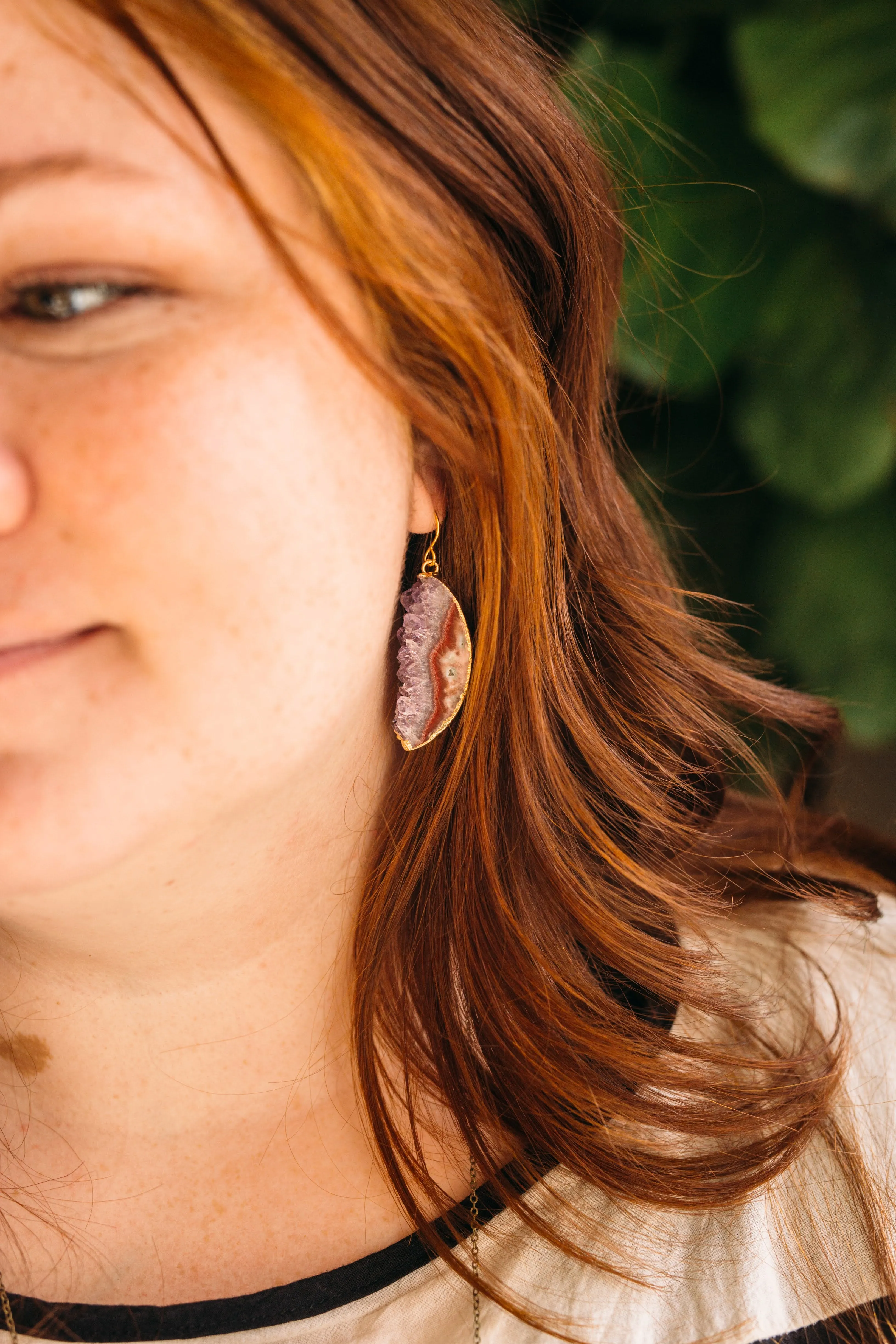 Fancy Geode Earrings - Halves sold by Crafts & Love product image thumbnail 5