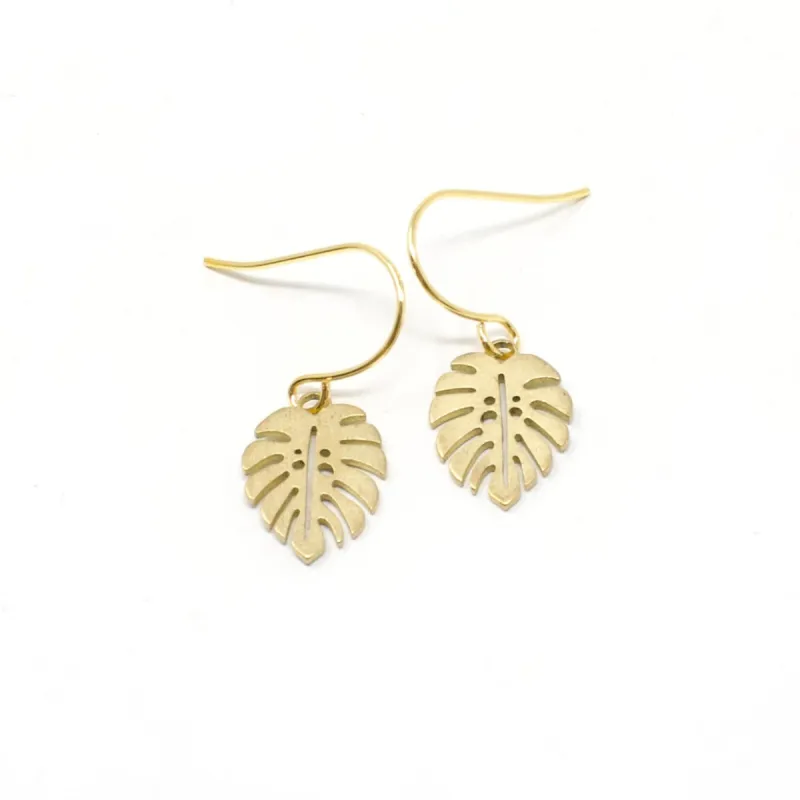 Monstera Earrings sold by Crafts & Love