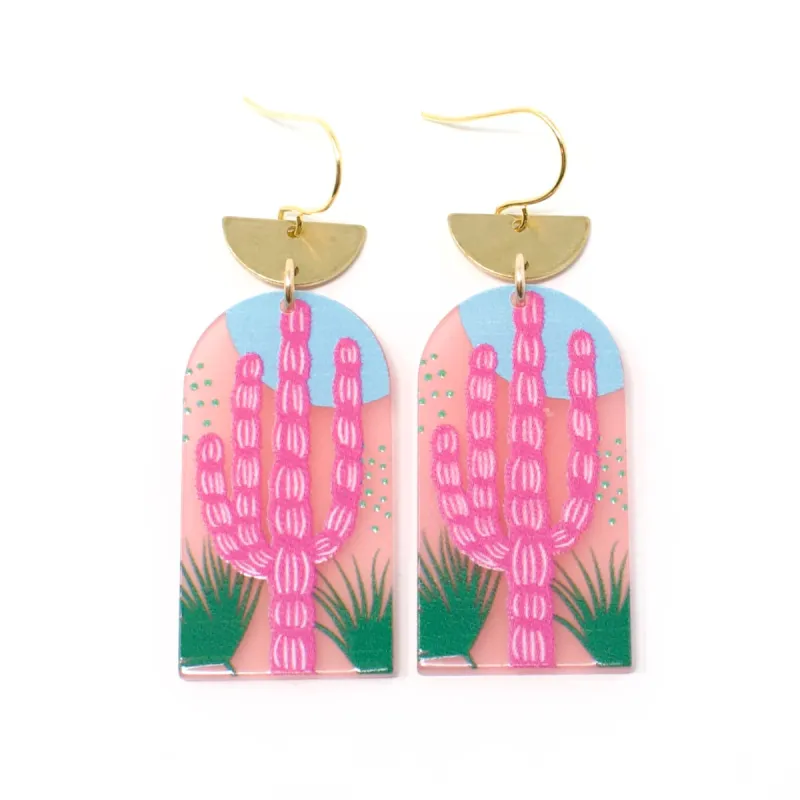 Rosy Desert Earrings sold by Crafts & Love
