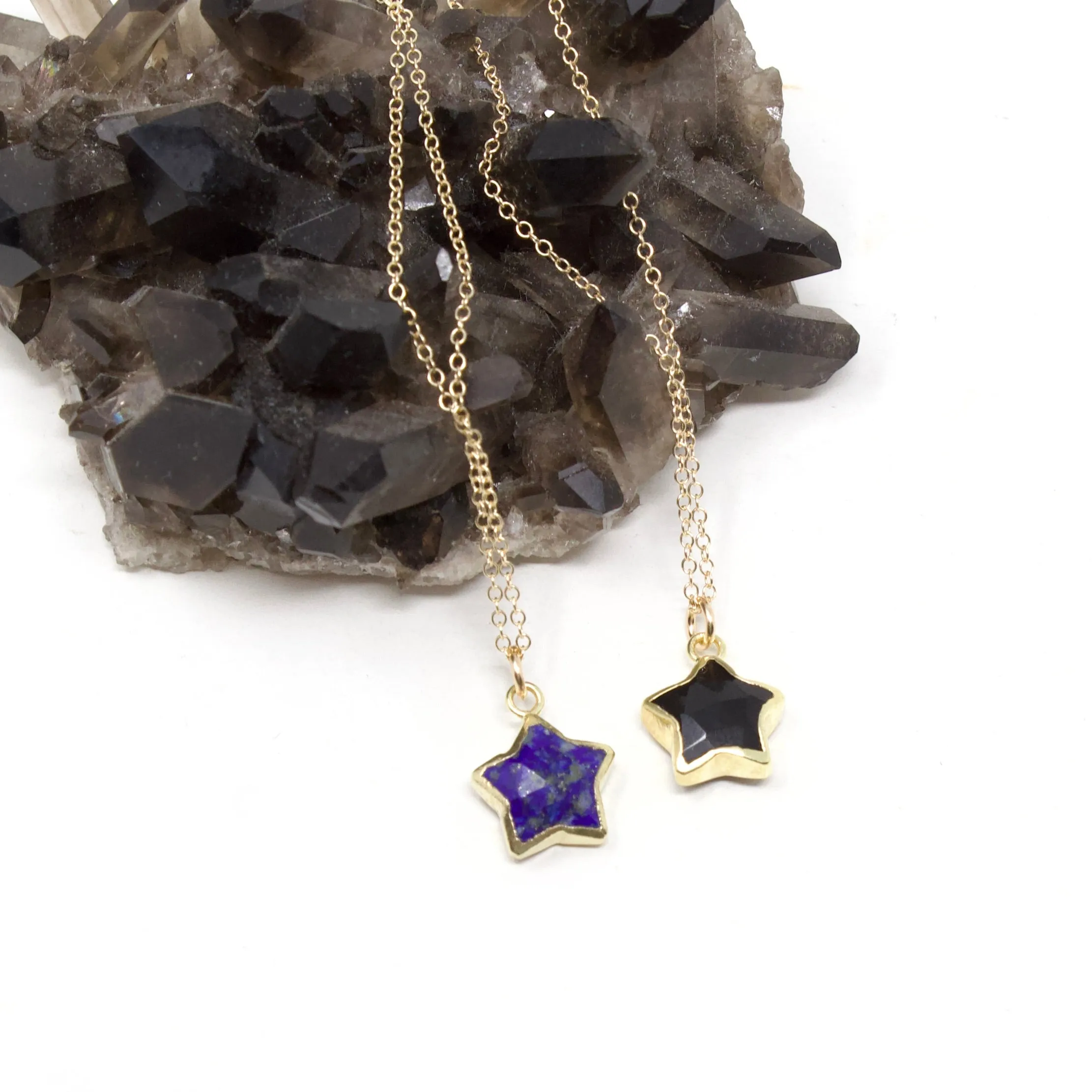 Gemstone Star Necklace sold by Crafts & Love product image thumbnail 3