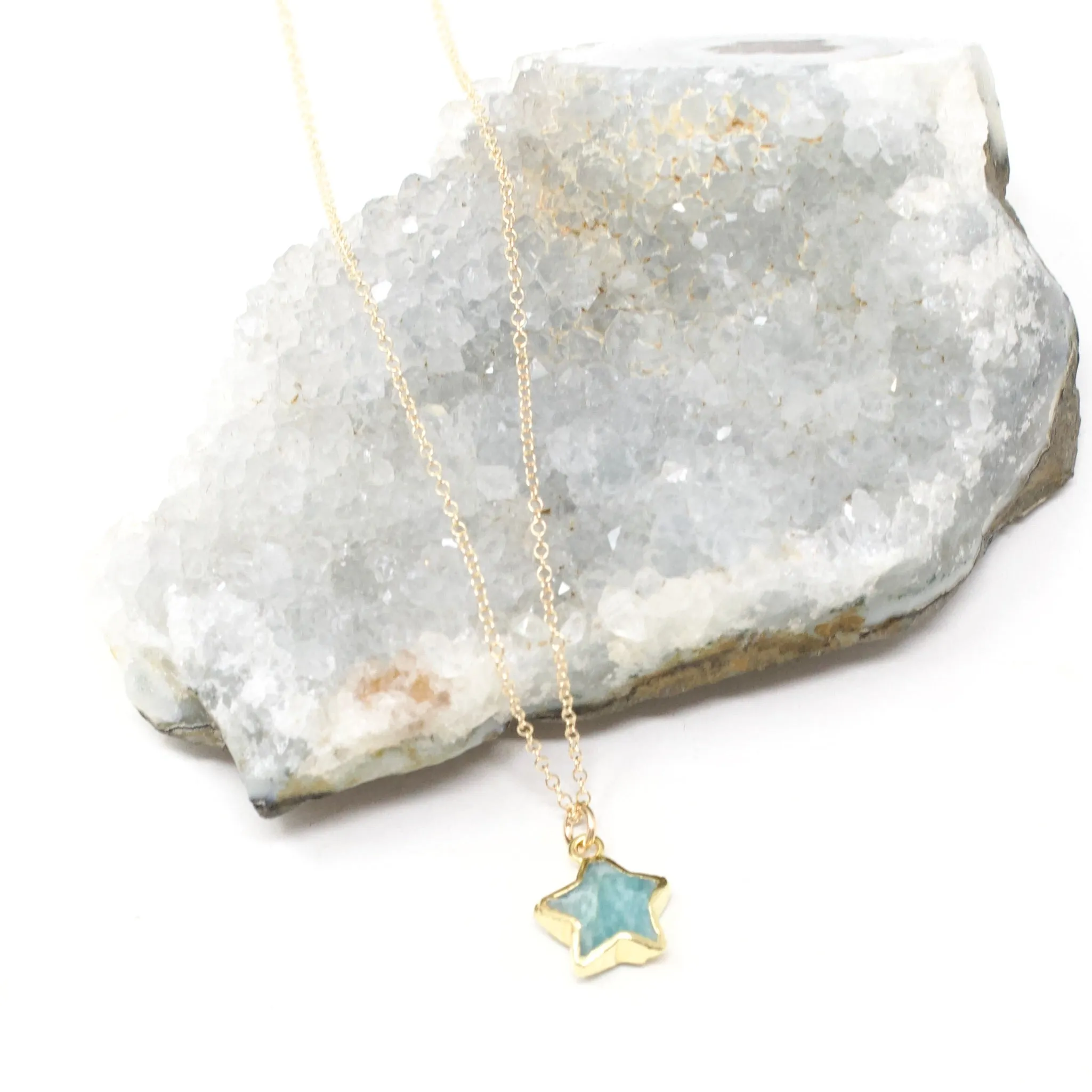 Gemstone Star Necklace sold by Crafts & Love product image thumbnail 2