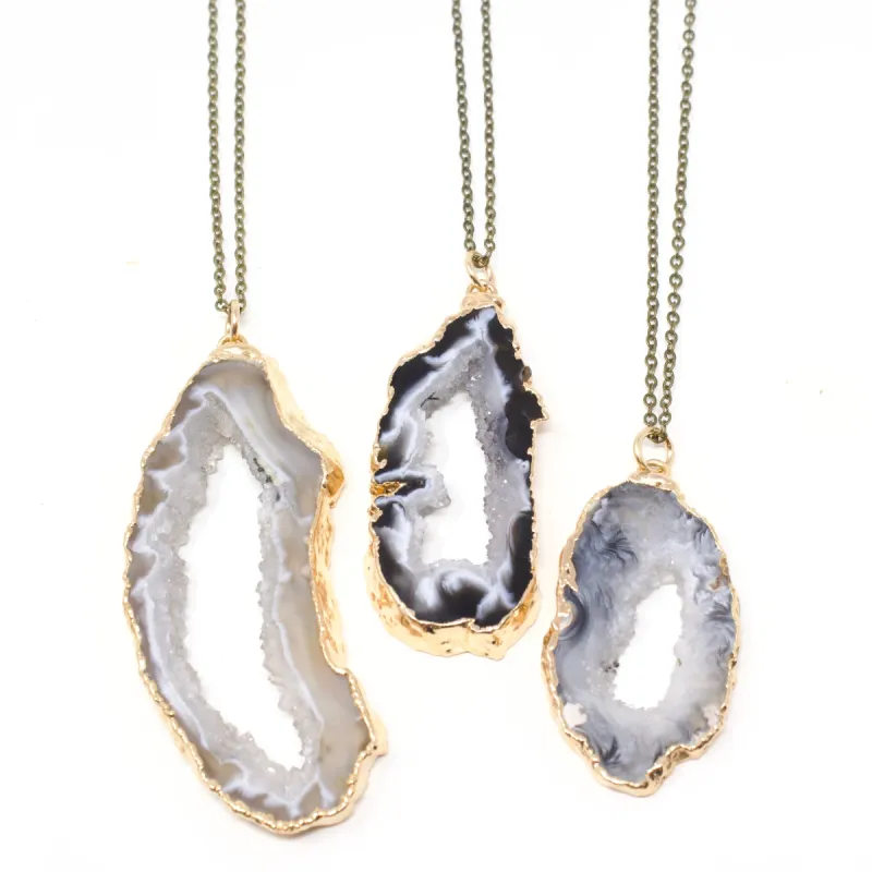 Geode Slice Pendants sold by Crafts & Love