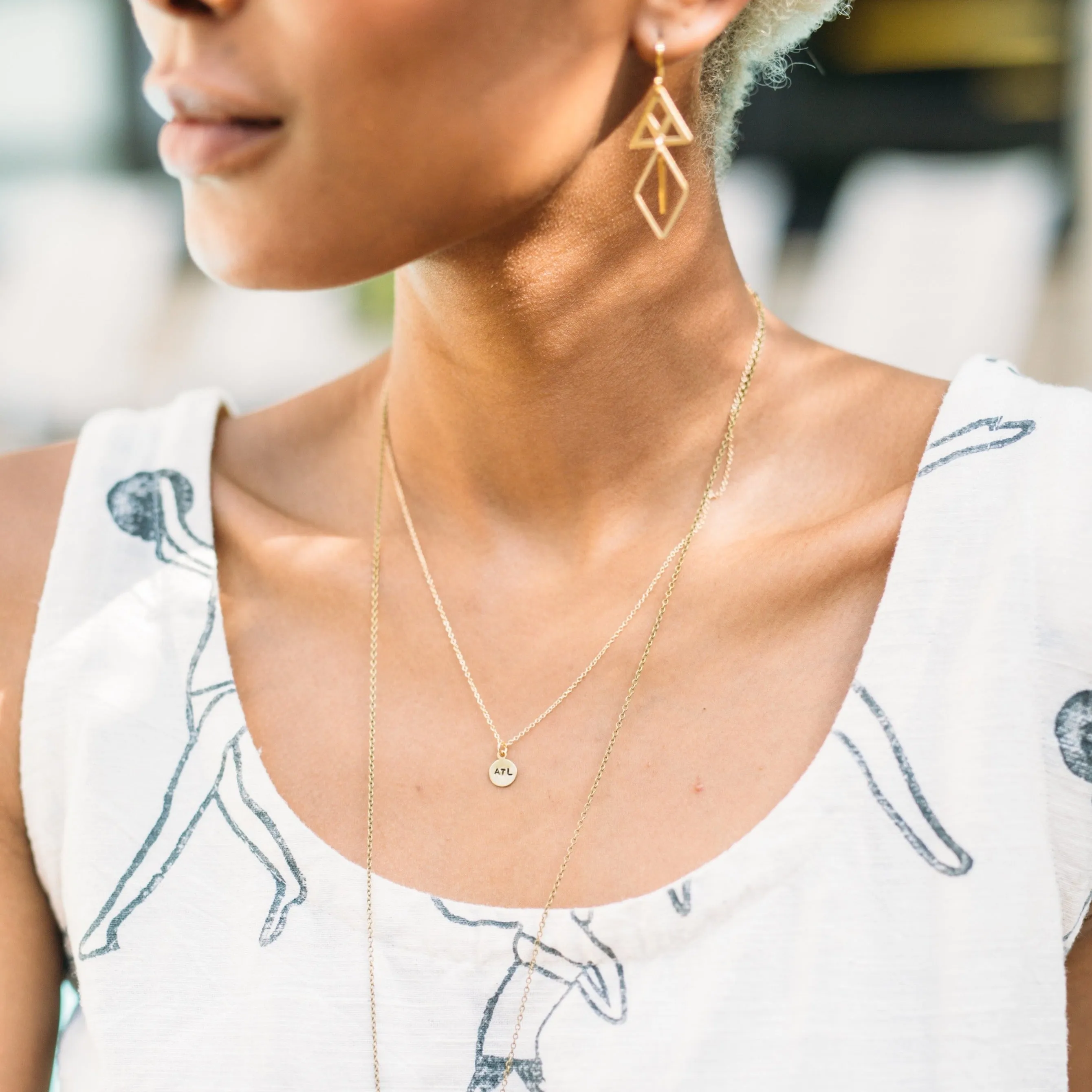 Tiny Phrase Necklace - Gold Small sold by Crafts & Love product image thumbnail 3