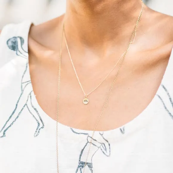 Tiny Phrase Necklace - Gold Small sold by Crafts & Love product image thumbnail 2