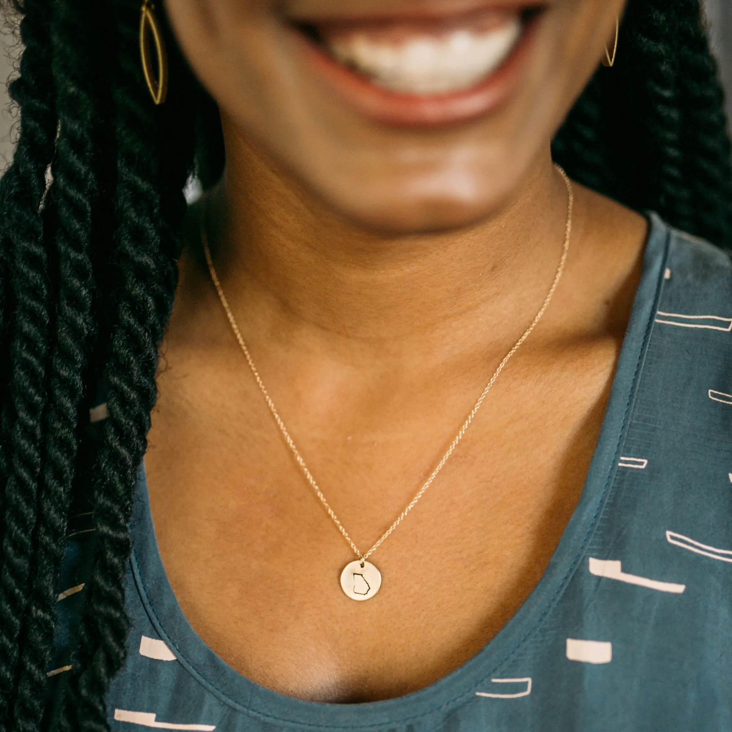 State Necklace - Gold sold by Crafts & Love product image thumbnail 3