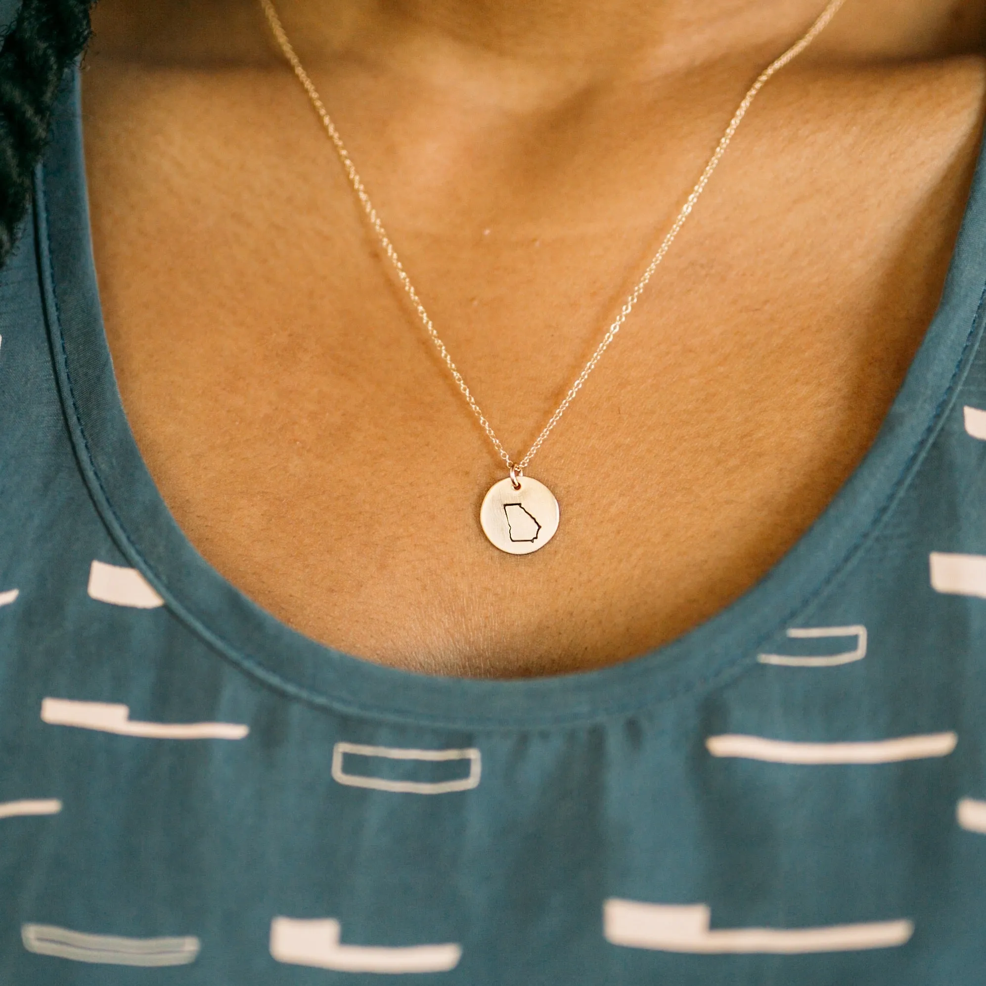 State Necklace - Gold sold by Crafts & Love product image thumbnail 2