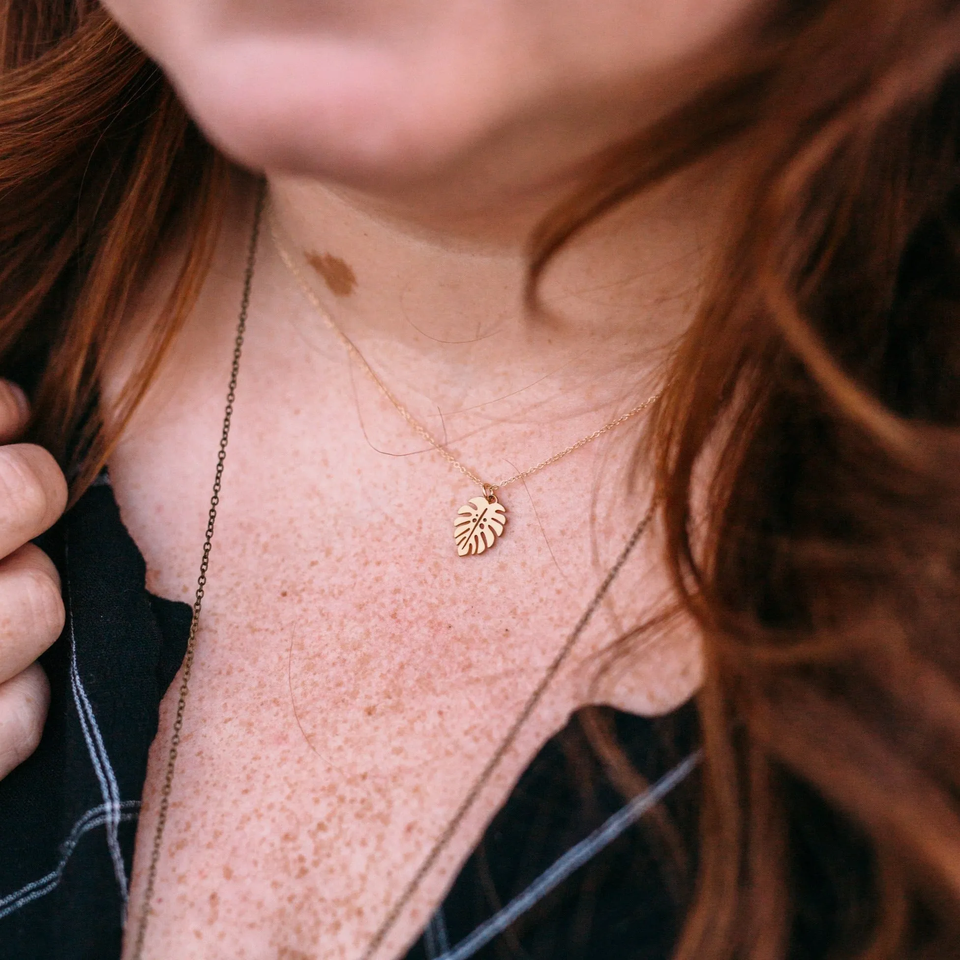 Monstera Necklace sold by Crafts & Love product image thumbnail 2